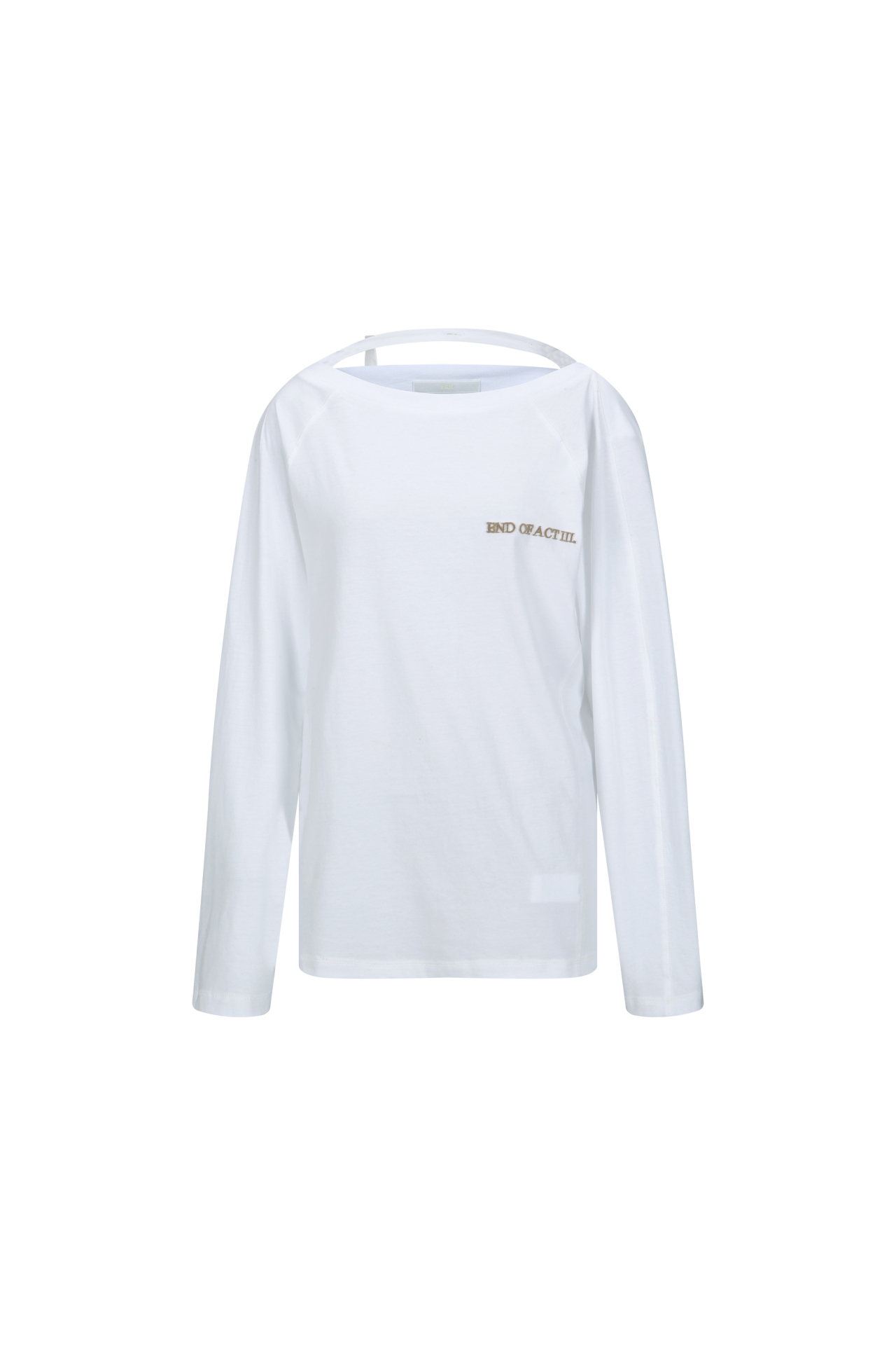 BACK DETAIL LONG SLEEVE TEE (F26TS11071WH)