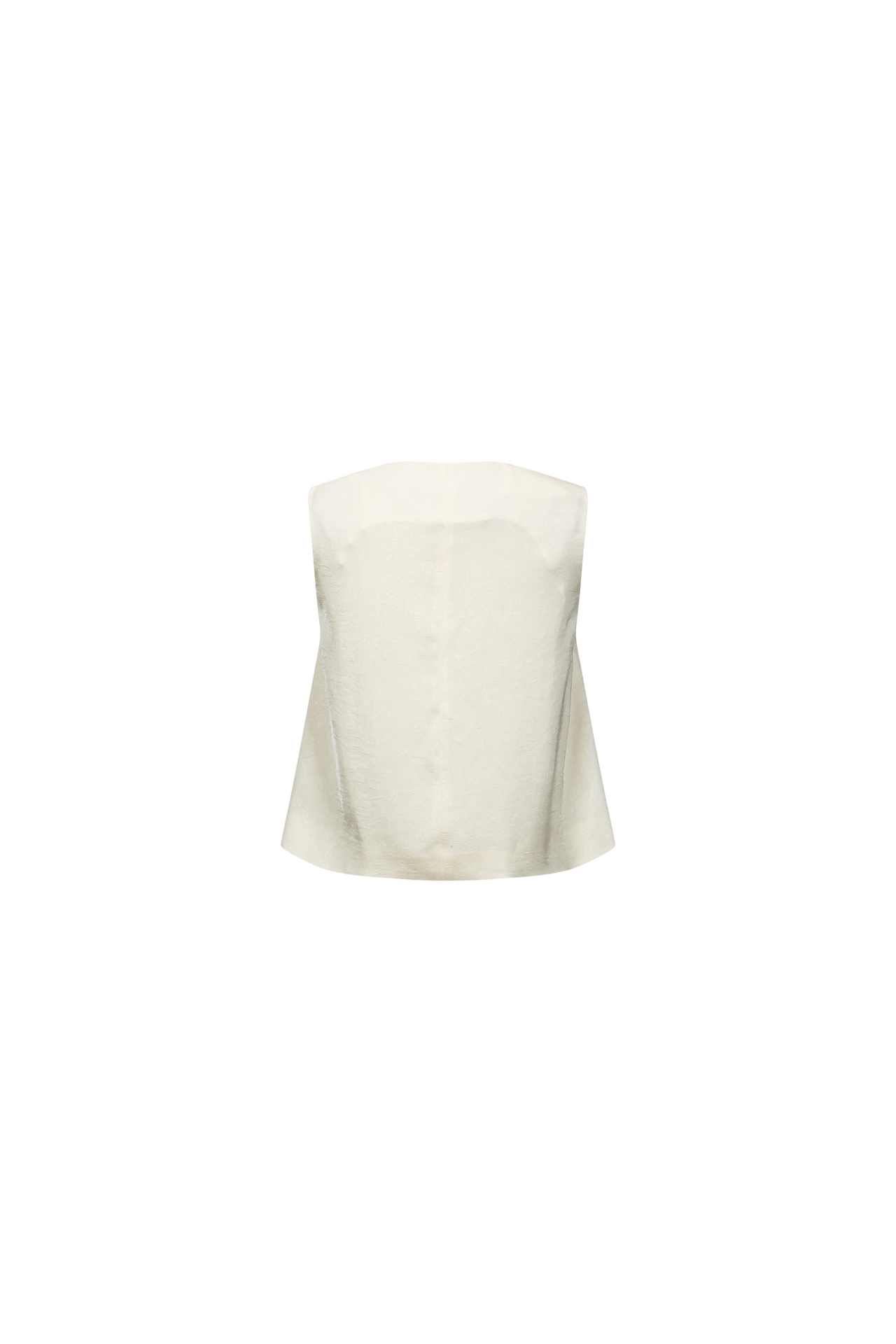 TEXTURED BUTTON-FRONT VEST (F26VT3012IV)