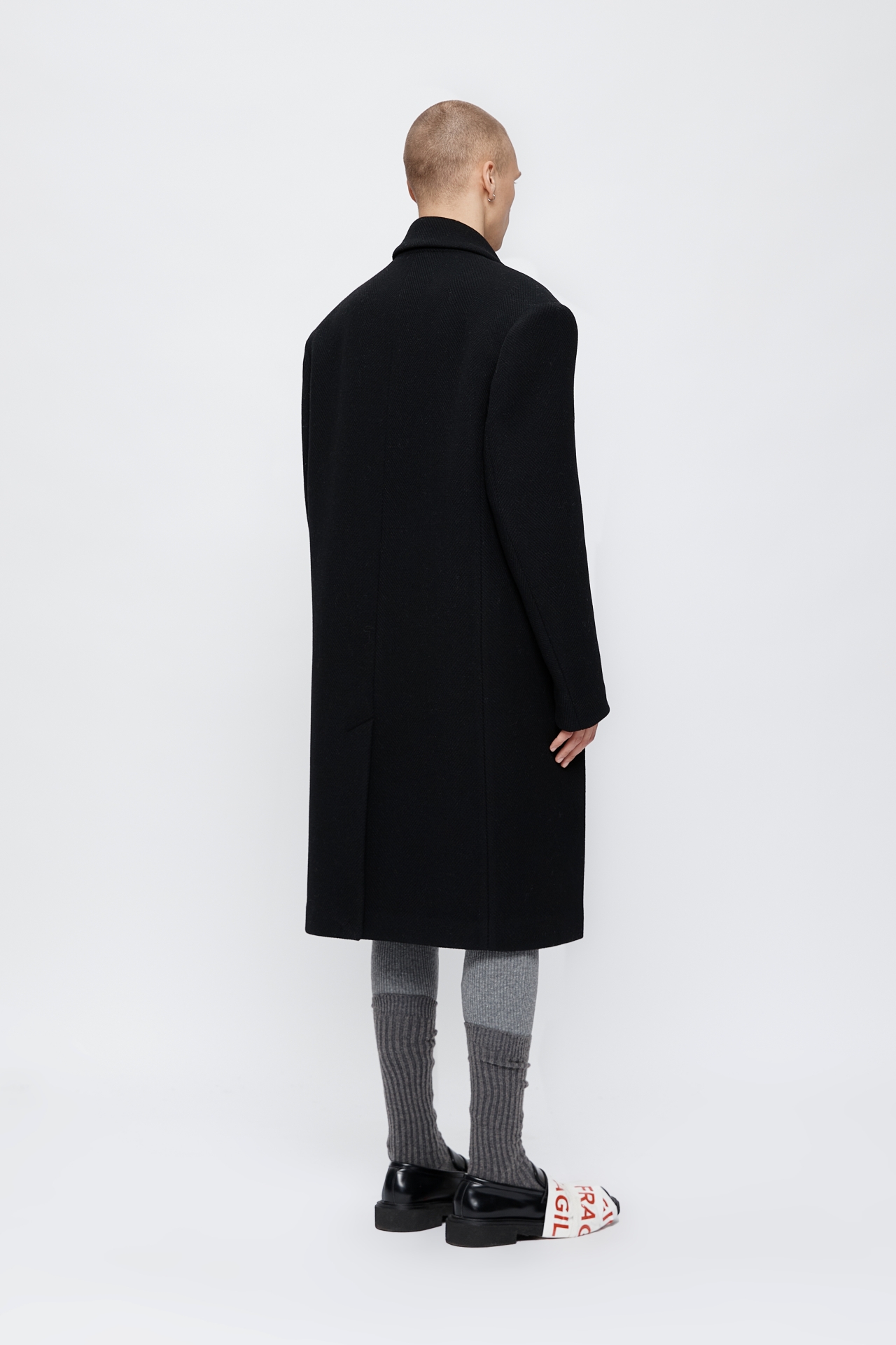 TAILORED SHOULDER COAT (MF25CT2011BK)