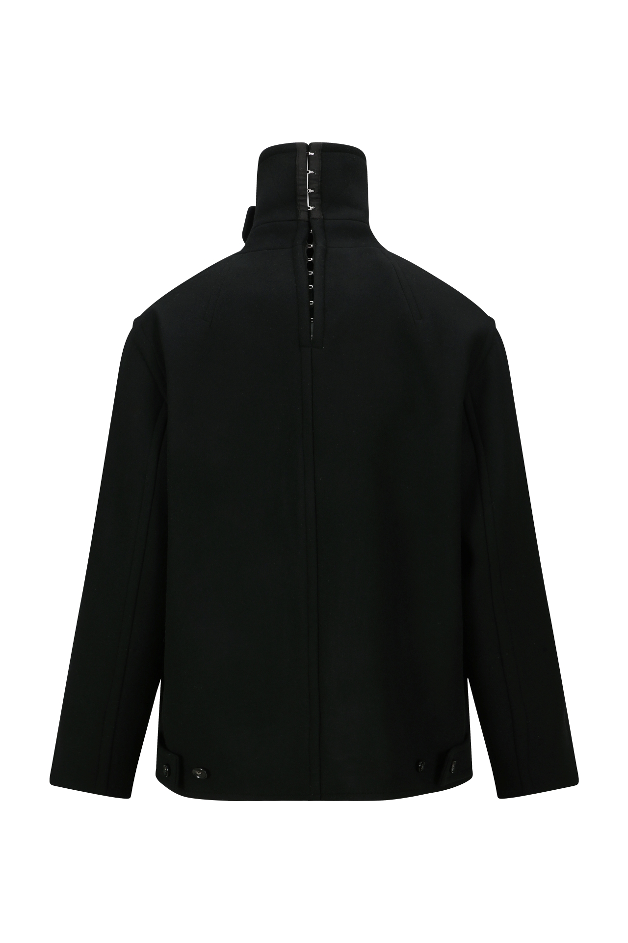 WOOL BLEND PEA COAT (MF25CT2061BK)