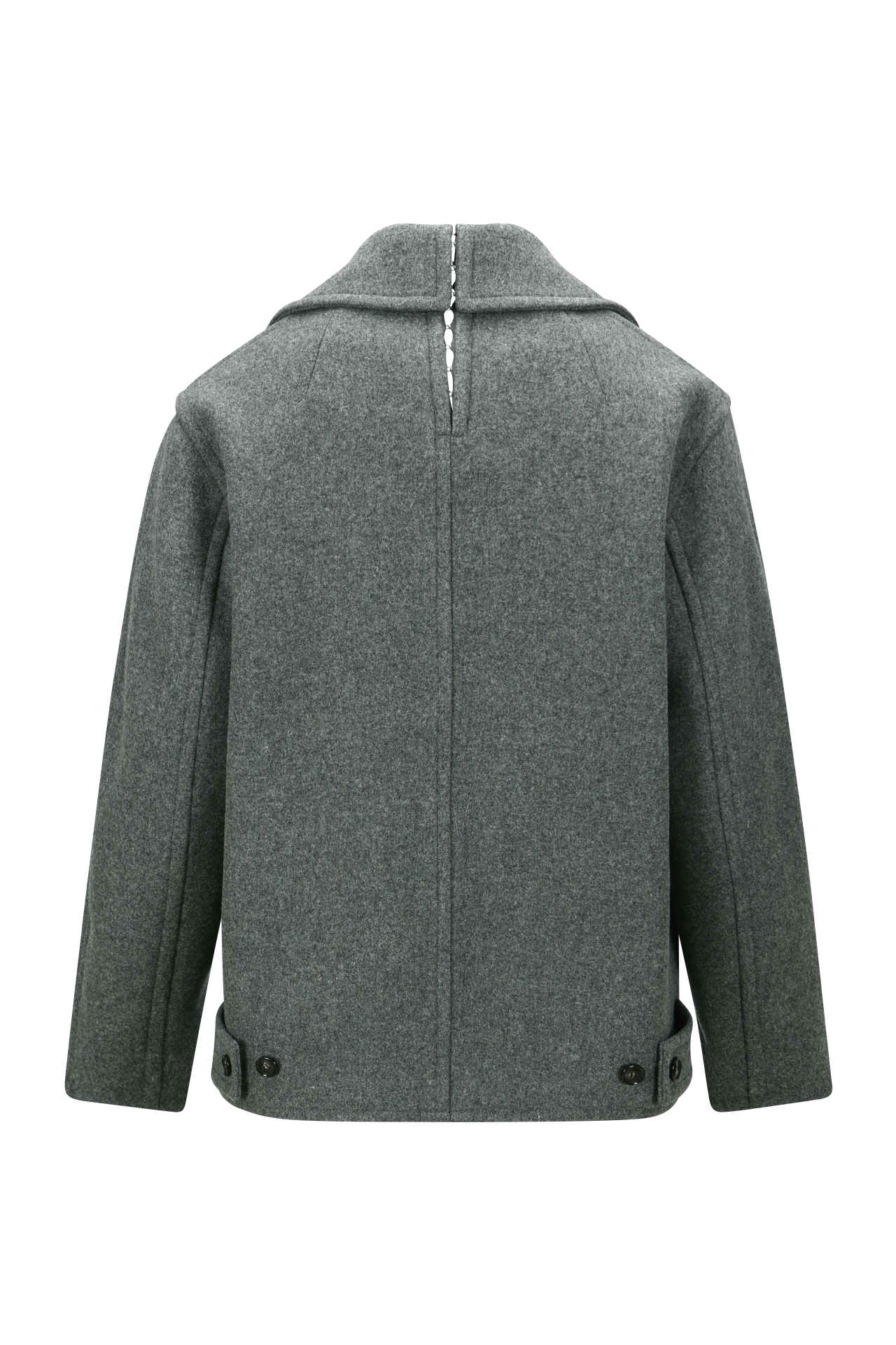 WOOL BLEND PEA COAT (MF25CT2061GY)