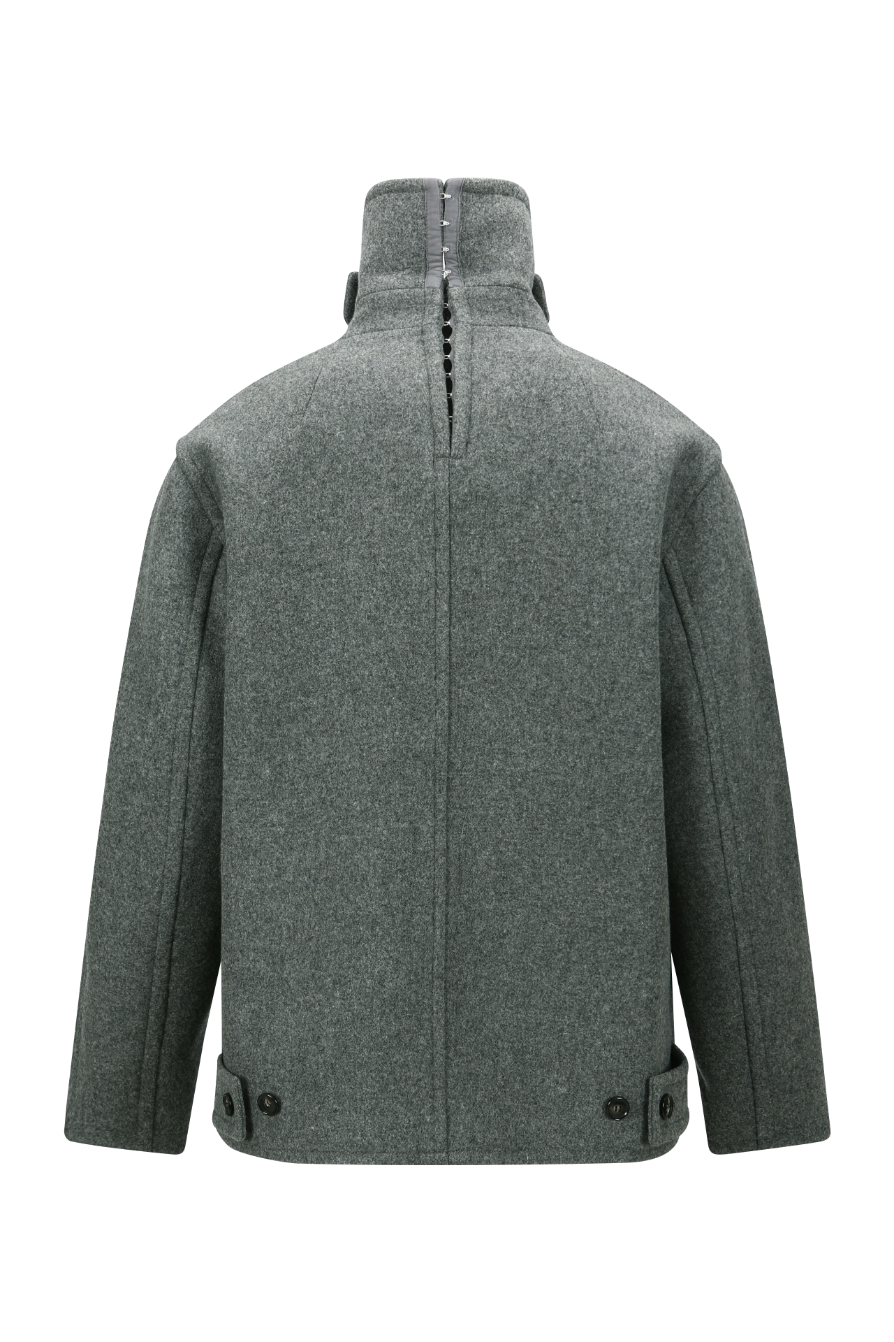 WOOL BLEND PEA COAT (MF25CT2061GY)