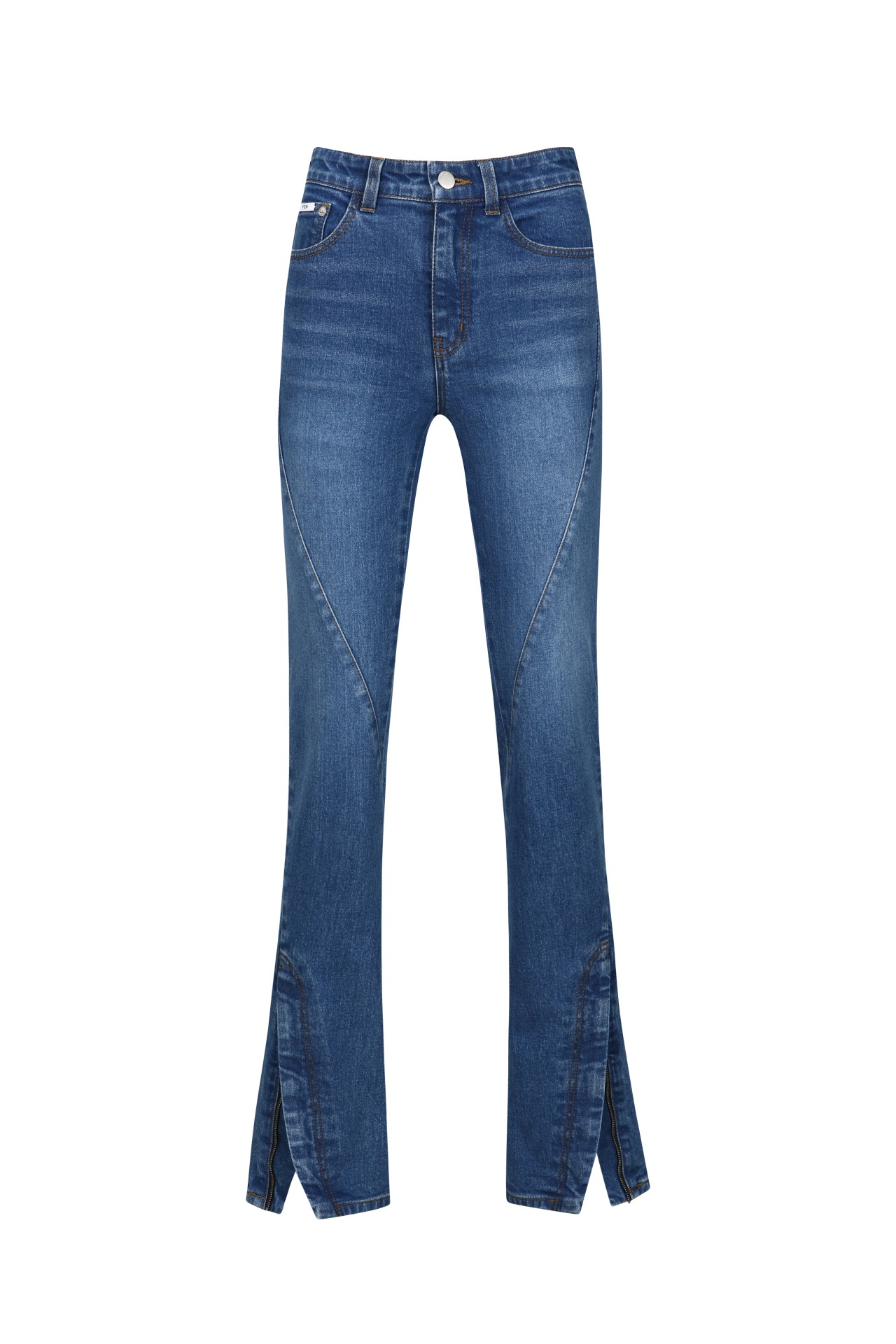 SLITS BOOTCUT JEANS BLUE (R24DB707BL)