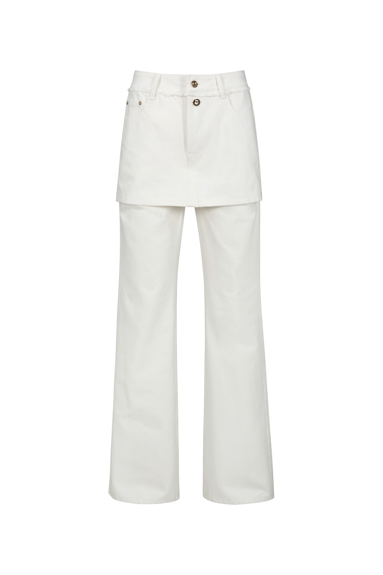 DOUBLE LAYERED JEANS WHITE (R24DB709WH)