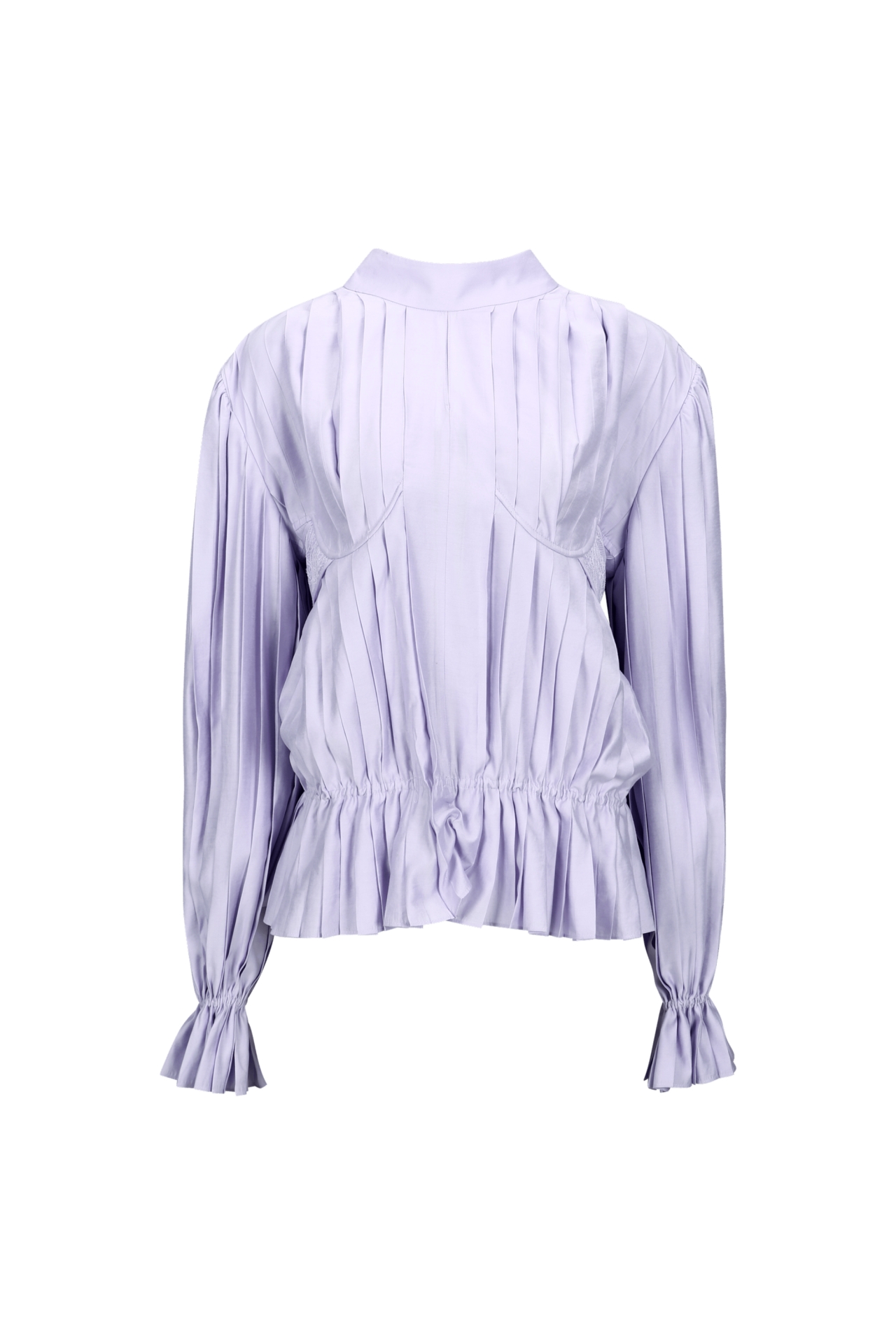 BRALETTE PLEAT BLOUSE (R26BL4071PU)