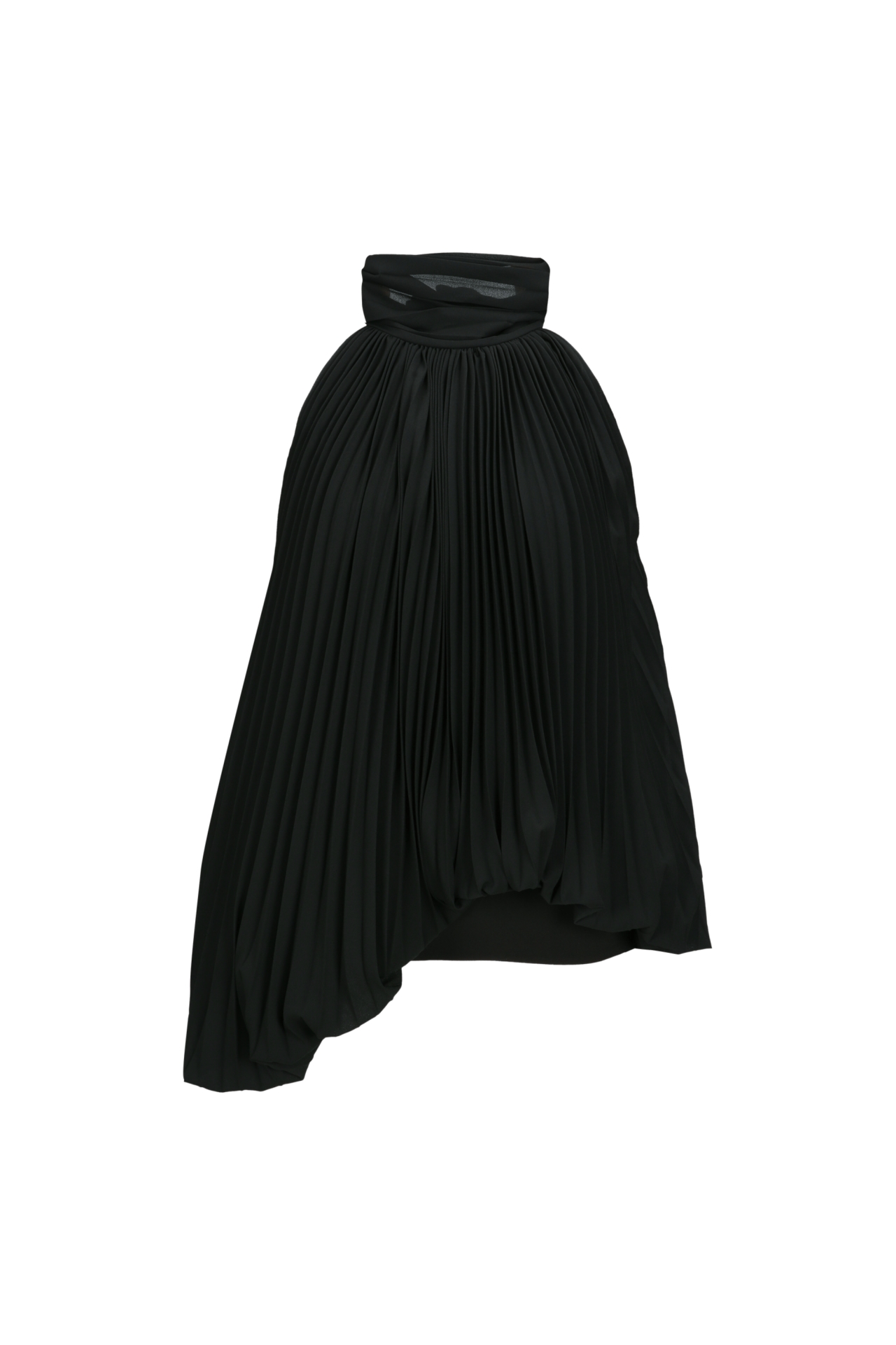 BALLOON HALTER BLOUSE (R26BL4101BK)