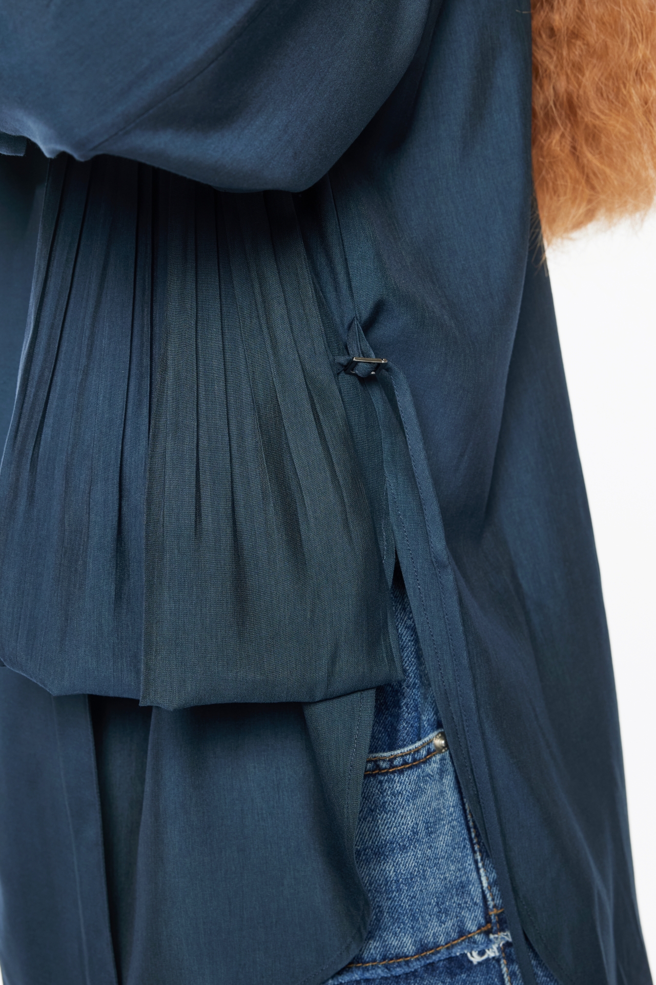 PLEATS TIE SHIRT (R26BL4131NV)