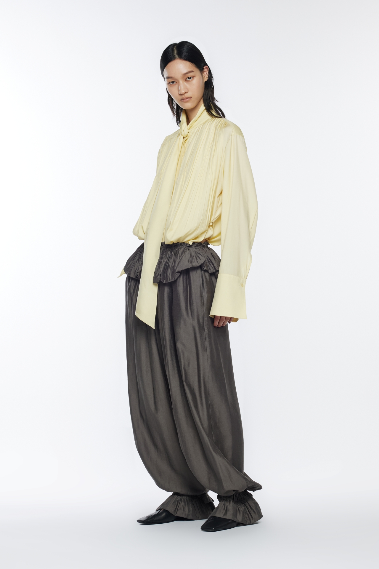 PLEATS TIE SHIRT (R26BL4131YL)