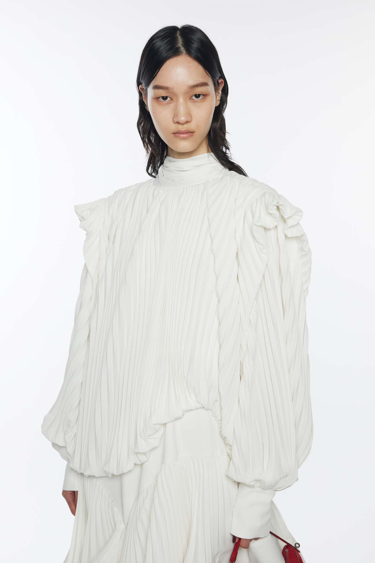 [주문제작] RUFFLE PLEAT DRESS (R26DJ7011IV)