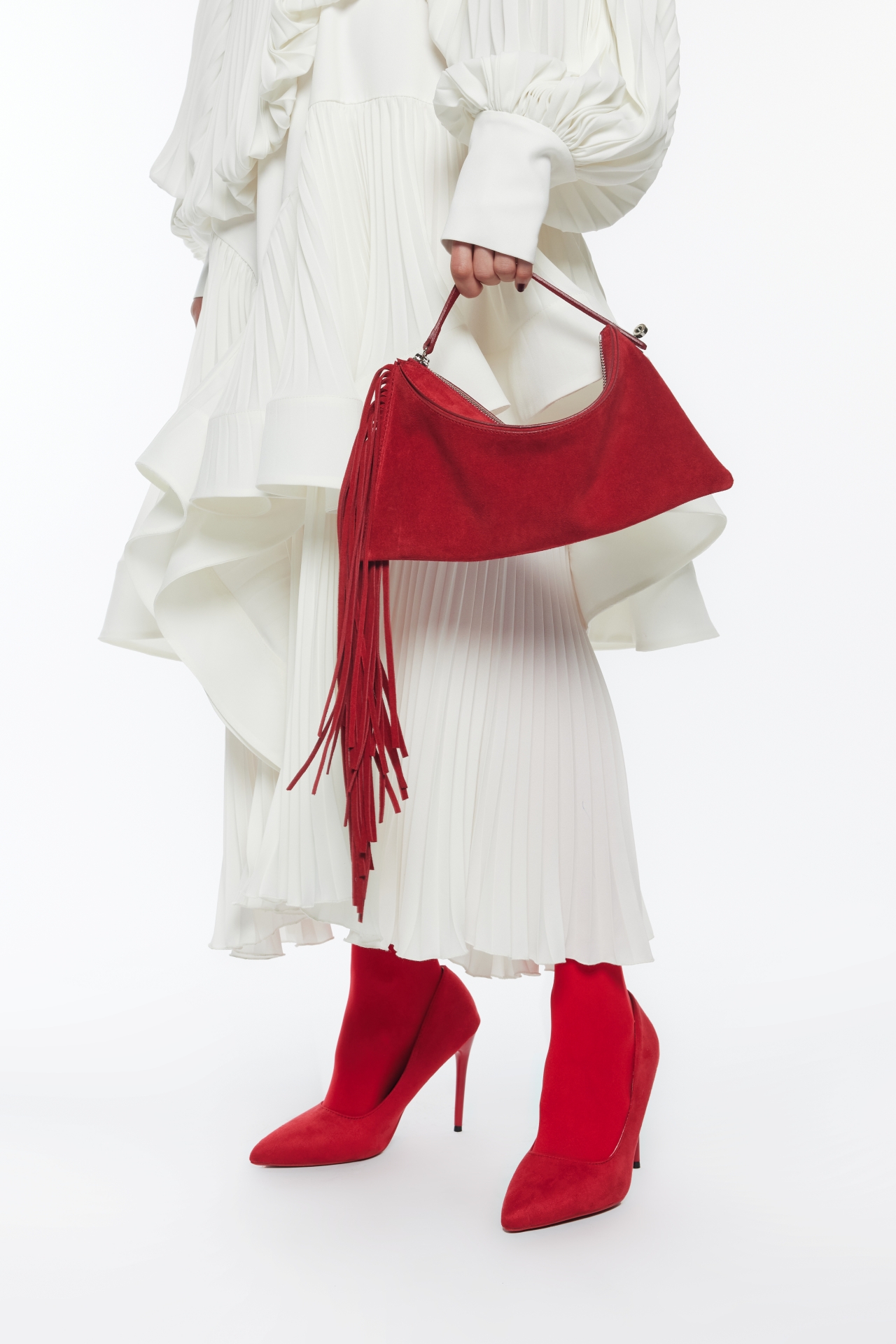 [주문제작] RUFFLE PLEAT DRESS (R26DJ7011IV)