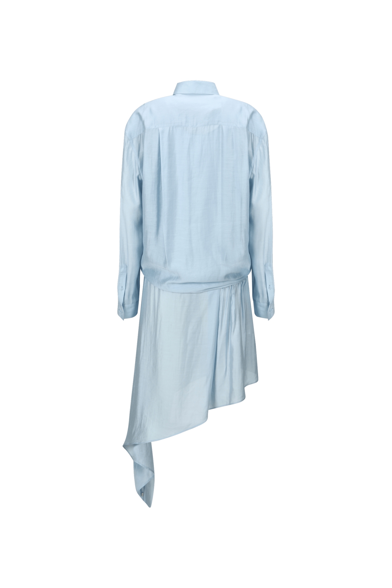 ASYMMETRICAL SHIRT DRESS (R26DJ7021BL)