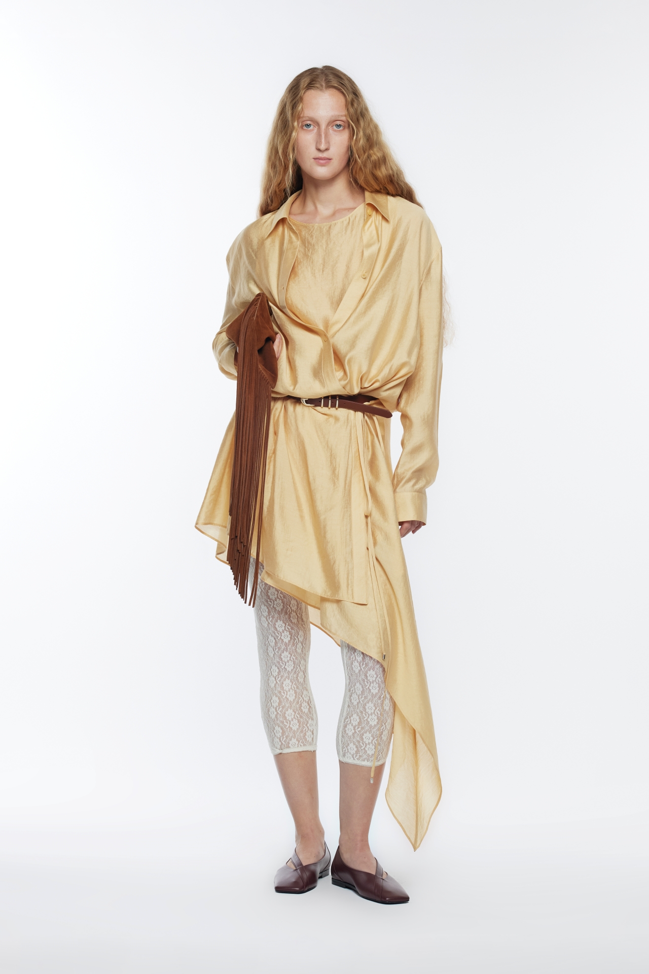 ASYMMETRICAL SHIRT DRESS (R26DJ7021YL)