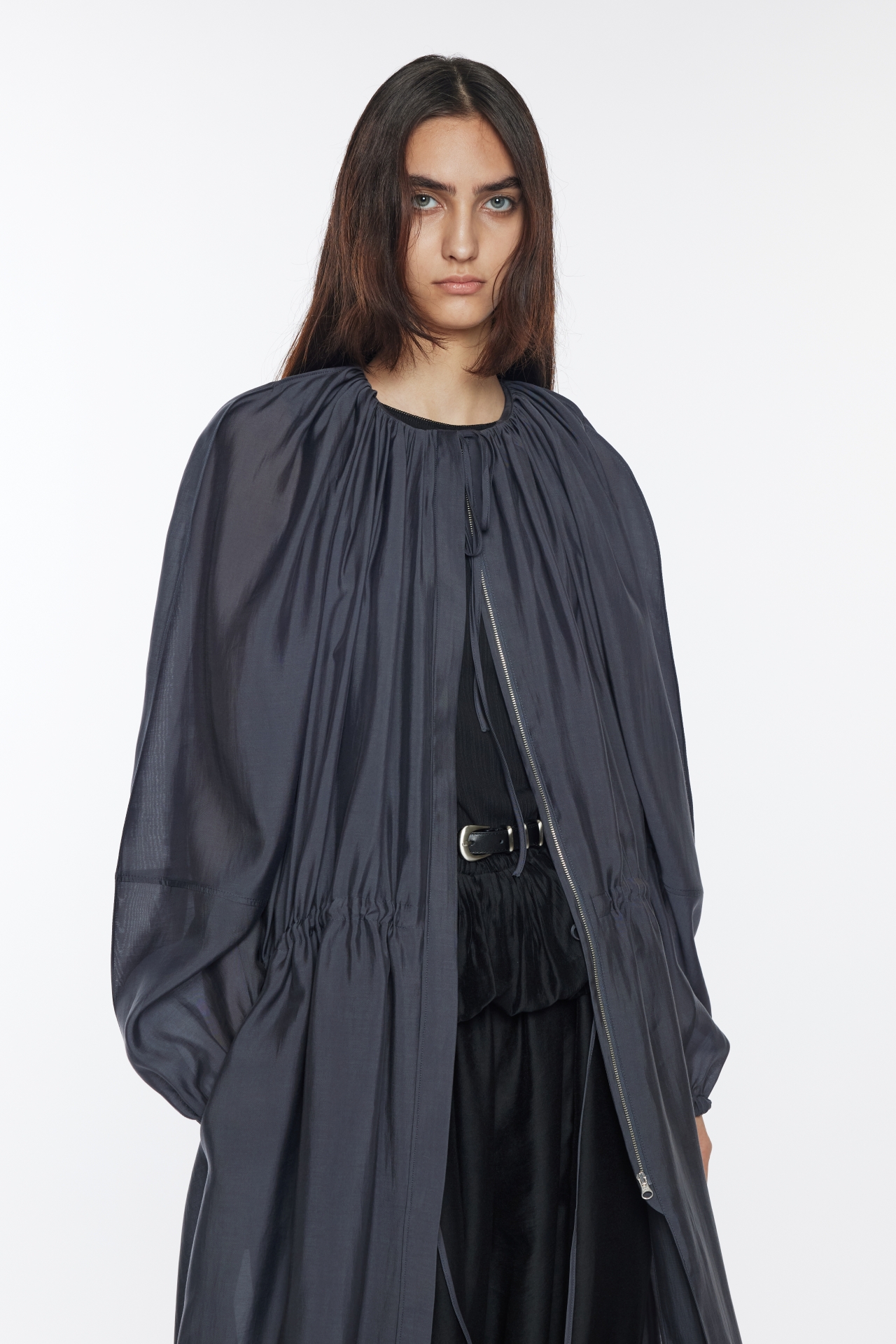 LIGHTWEIGHT BALLOON COAT (R26OT0021GY)