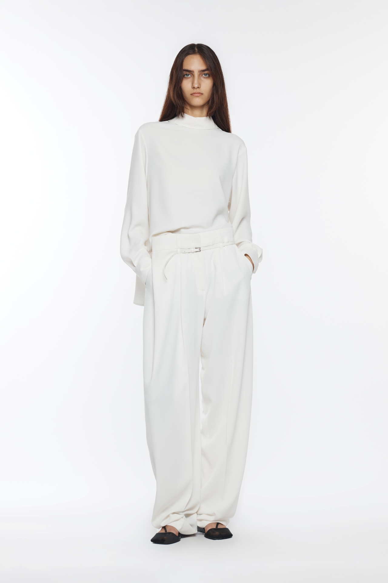 UNBALANCED WAIST TROUSER (R26PT5081IV)