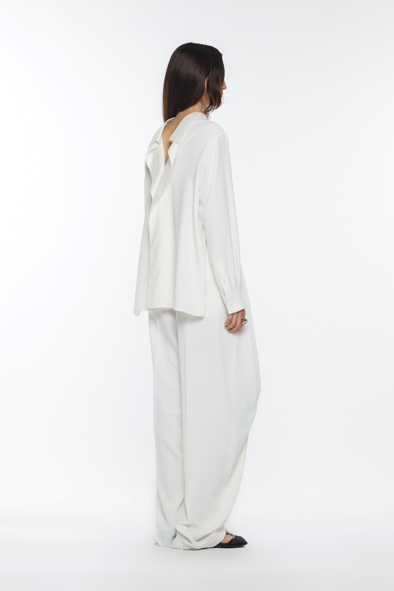 UNBALANCED WAIST TROUSER (R26PT5081IV)