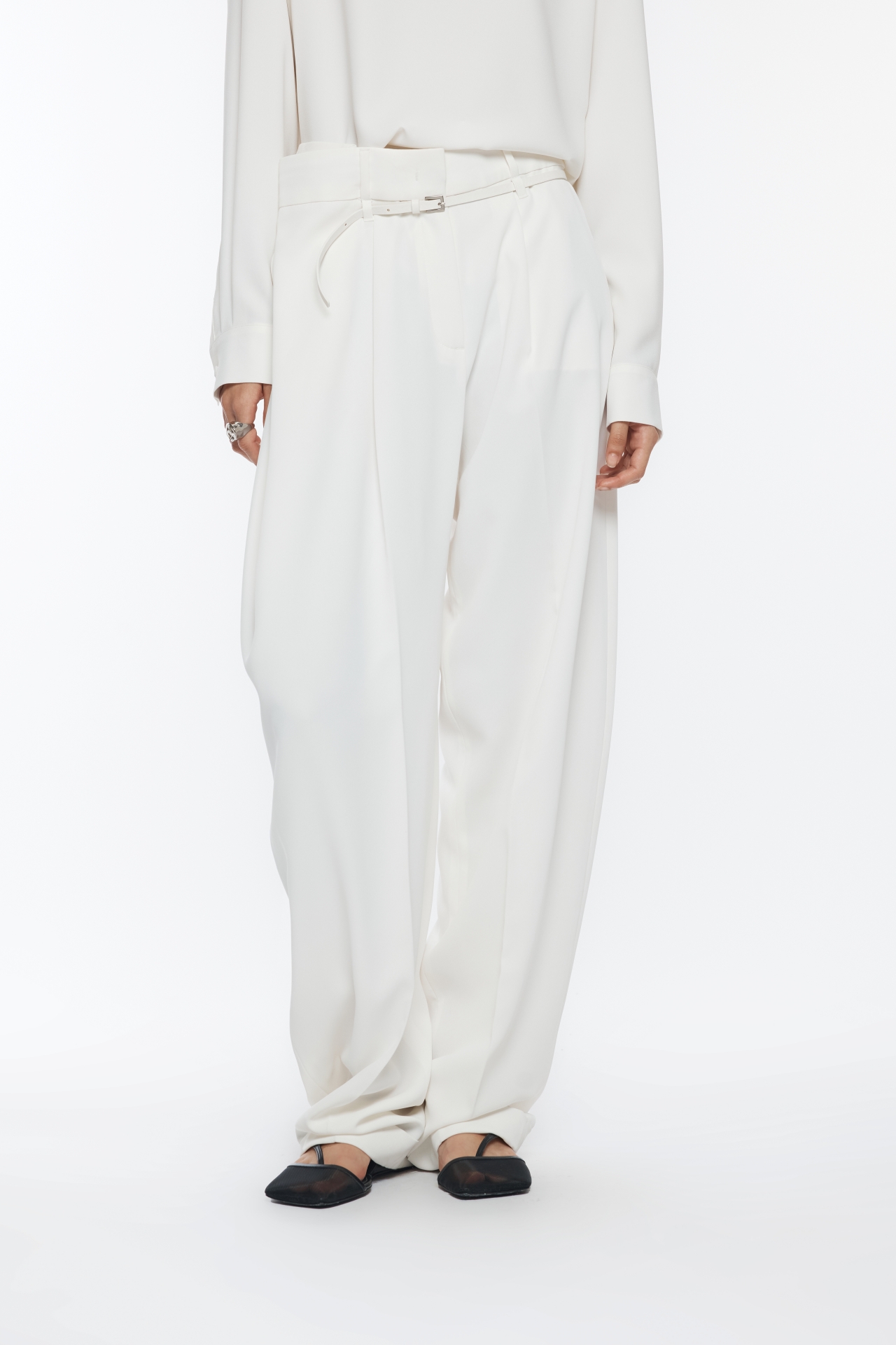 UNBALANCED WAIST TROUSER (R26PT5081IV)