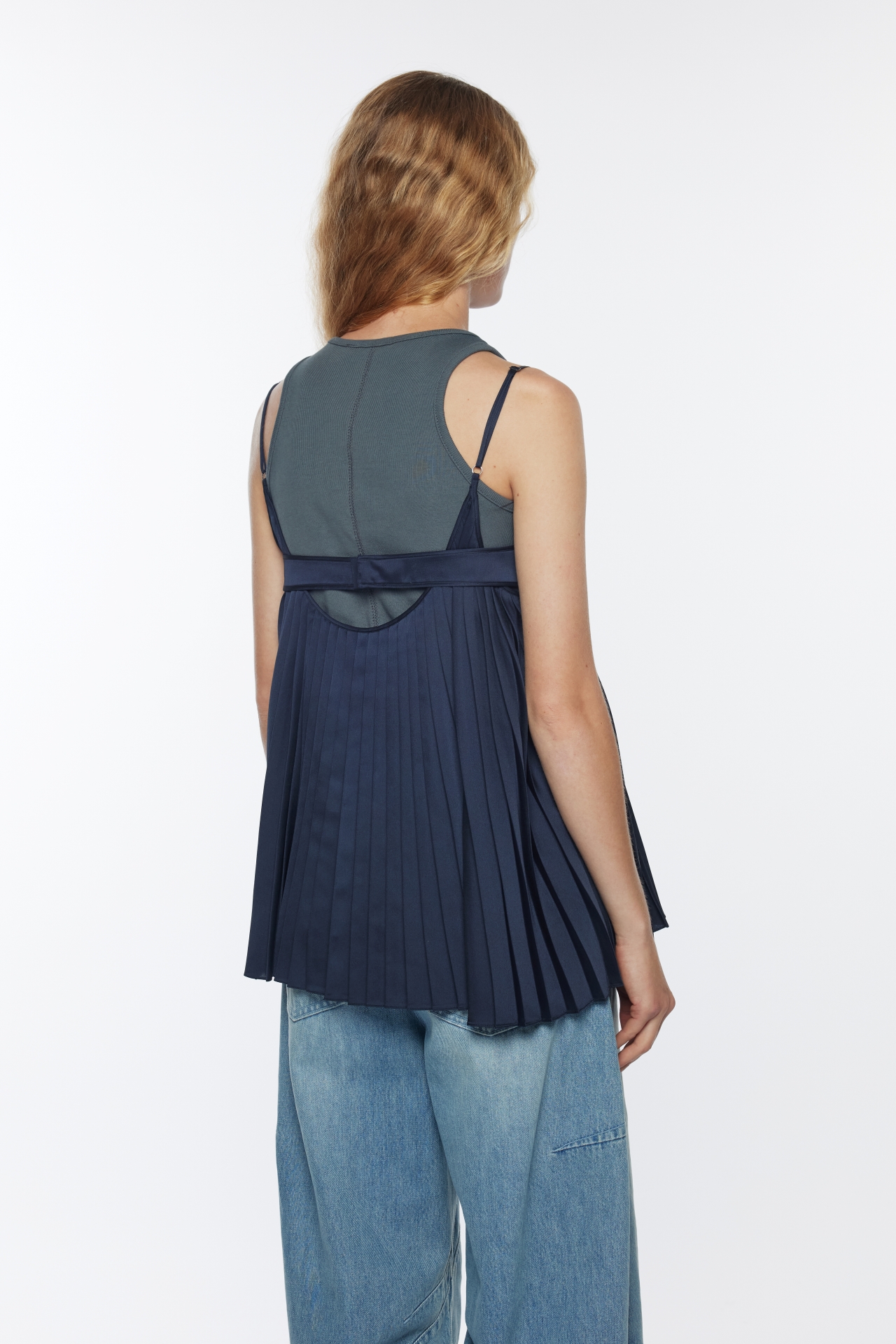 PLEAT SLIP TOP (R26TO10042NV)