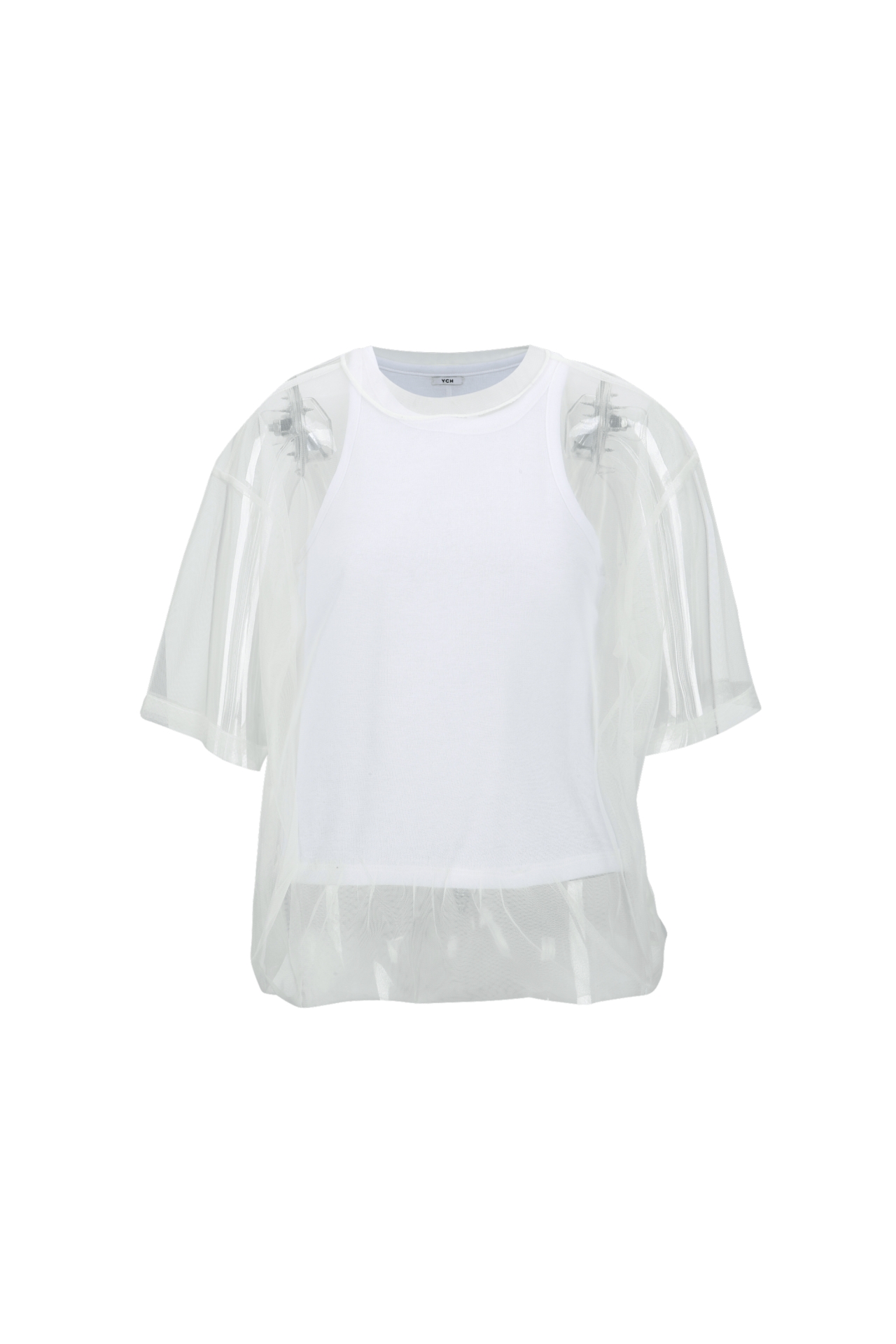 MESH LAYERED TOP (R26TS11021WH)