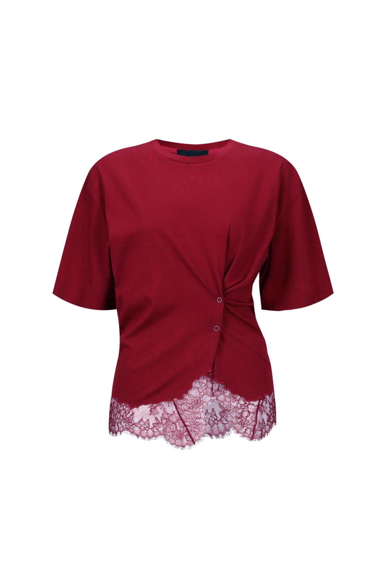 Snap Side Lace T-shirt (R26TS11071RD)