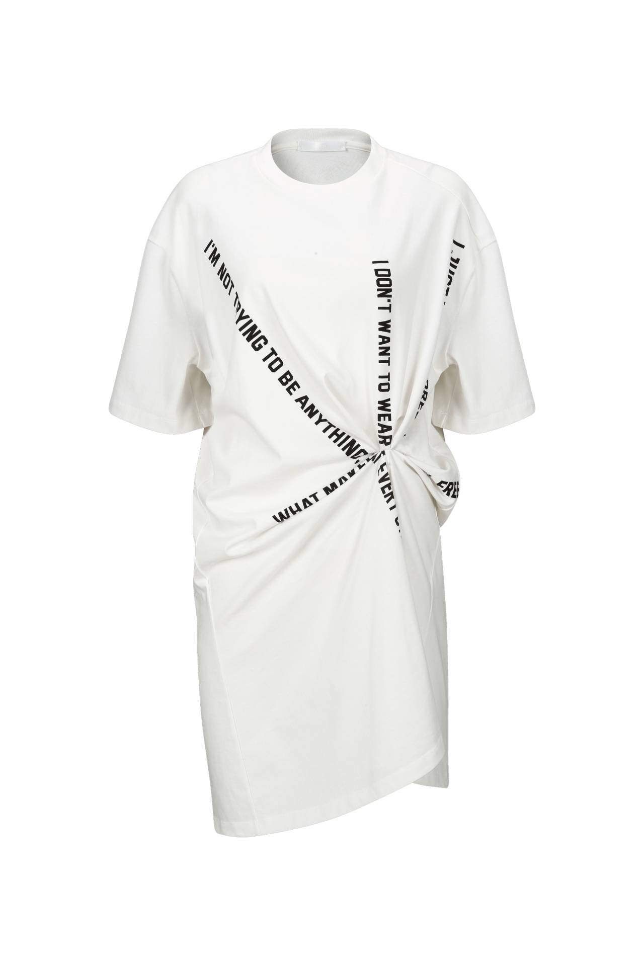 TWIST GRAPHIC LONG T-SHIRT (R26TS11081WH)