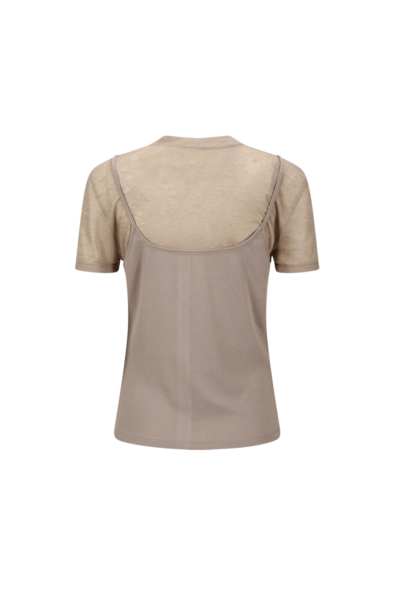 SLIP LAYERED T-SHIRT (R26TS11151BE)