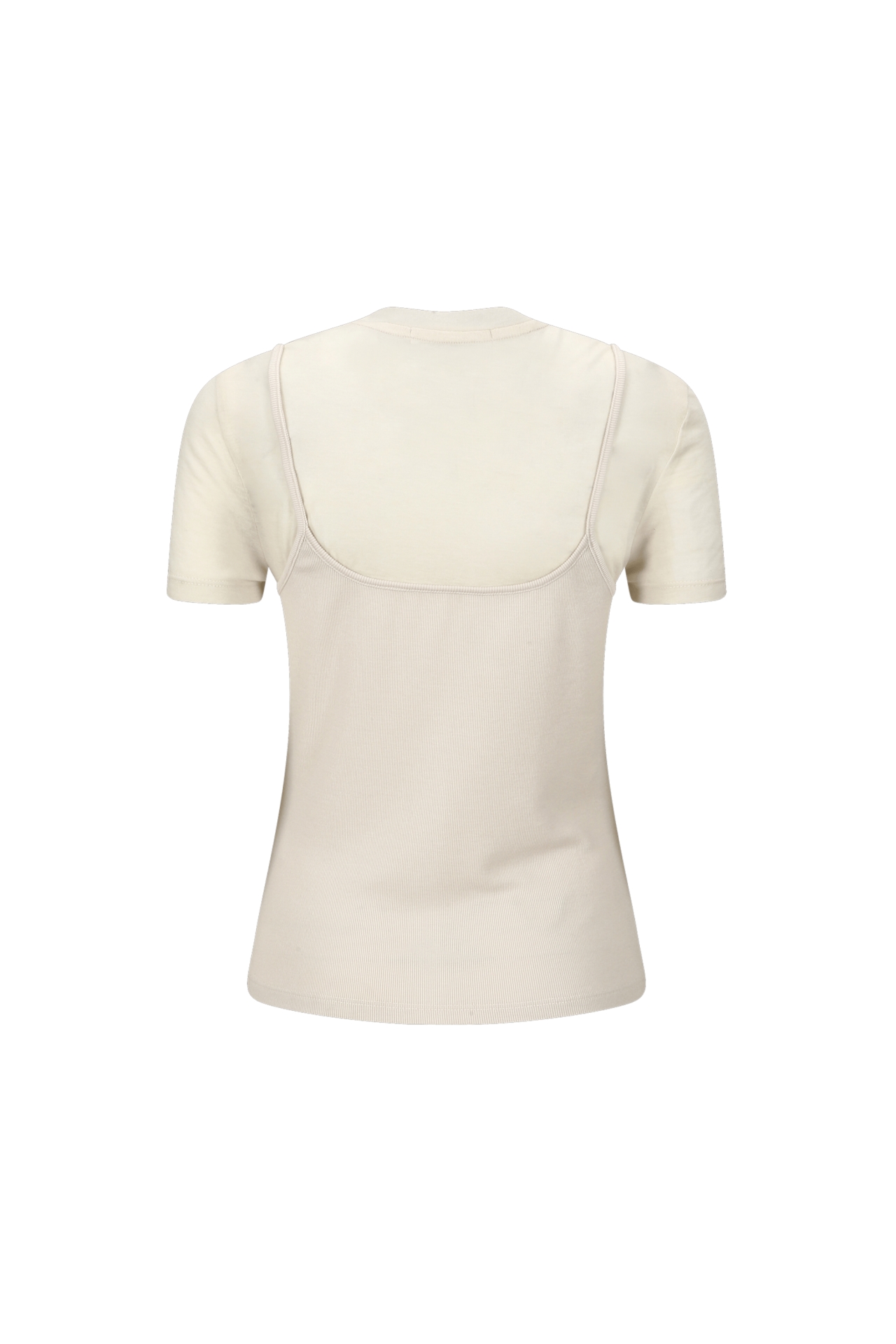 SLIP LAYERED T-SHIRT (R26TS11151IV)