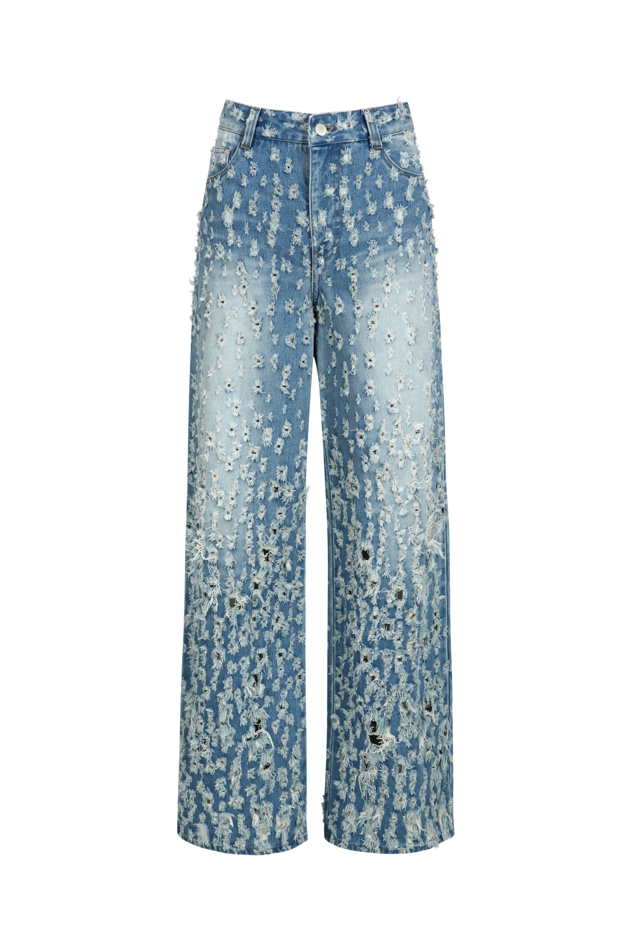 HOLE PUNCHED JEANS BLUE (S24DB7111BL)