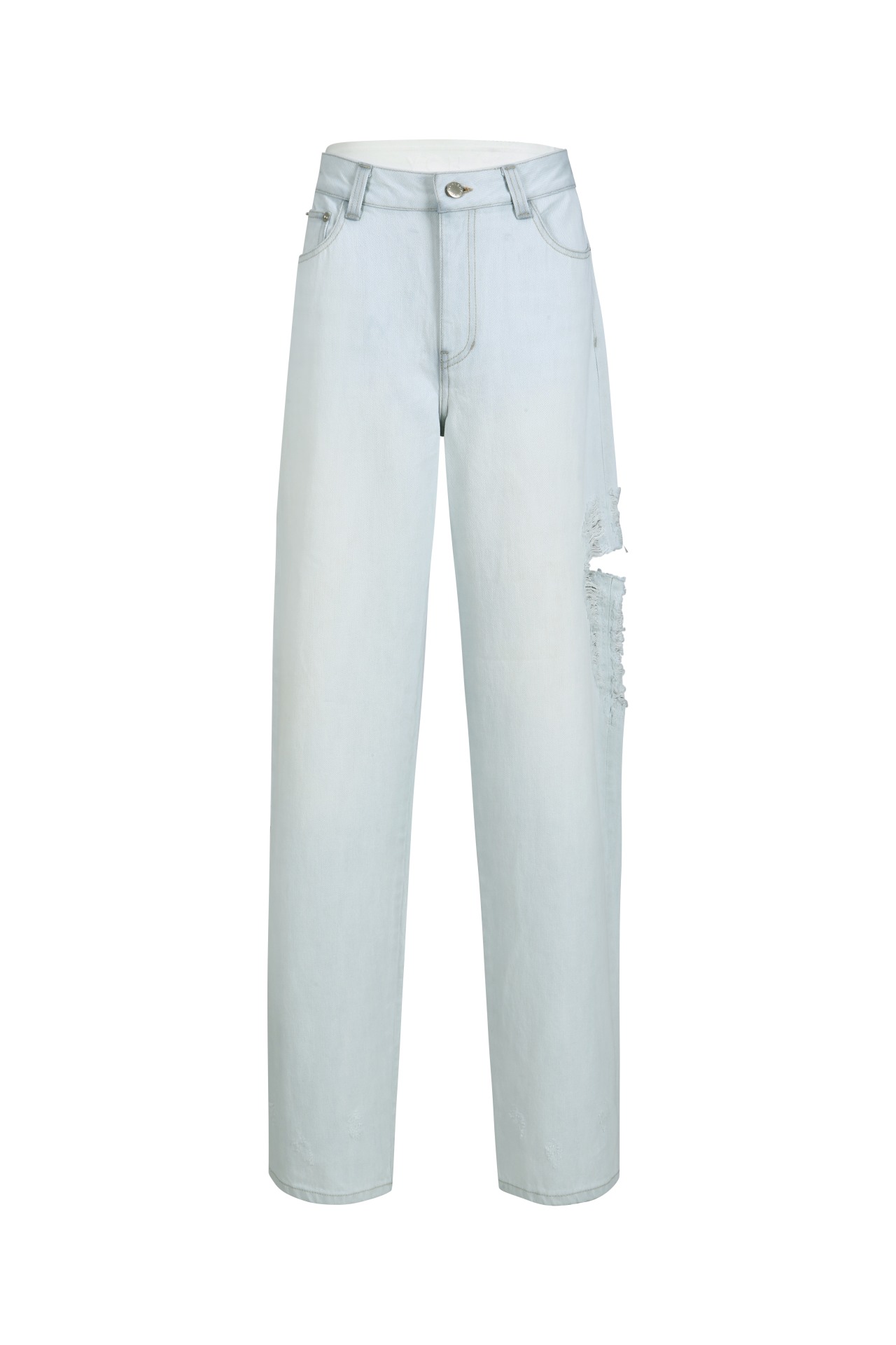 CUT-OUT STRAIGHT LEG JEANS BLUE (S24DB7181BL)