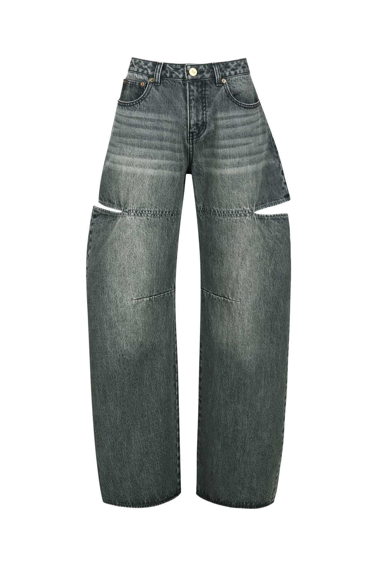 SIDE CUT DETAIL JEANS BLACK (S25DB8012BK)