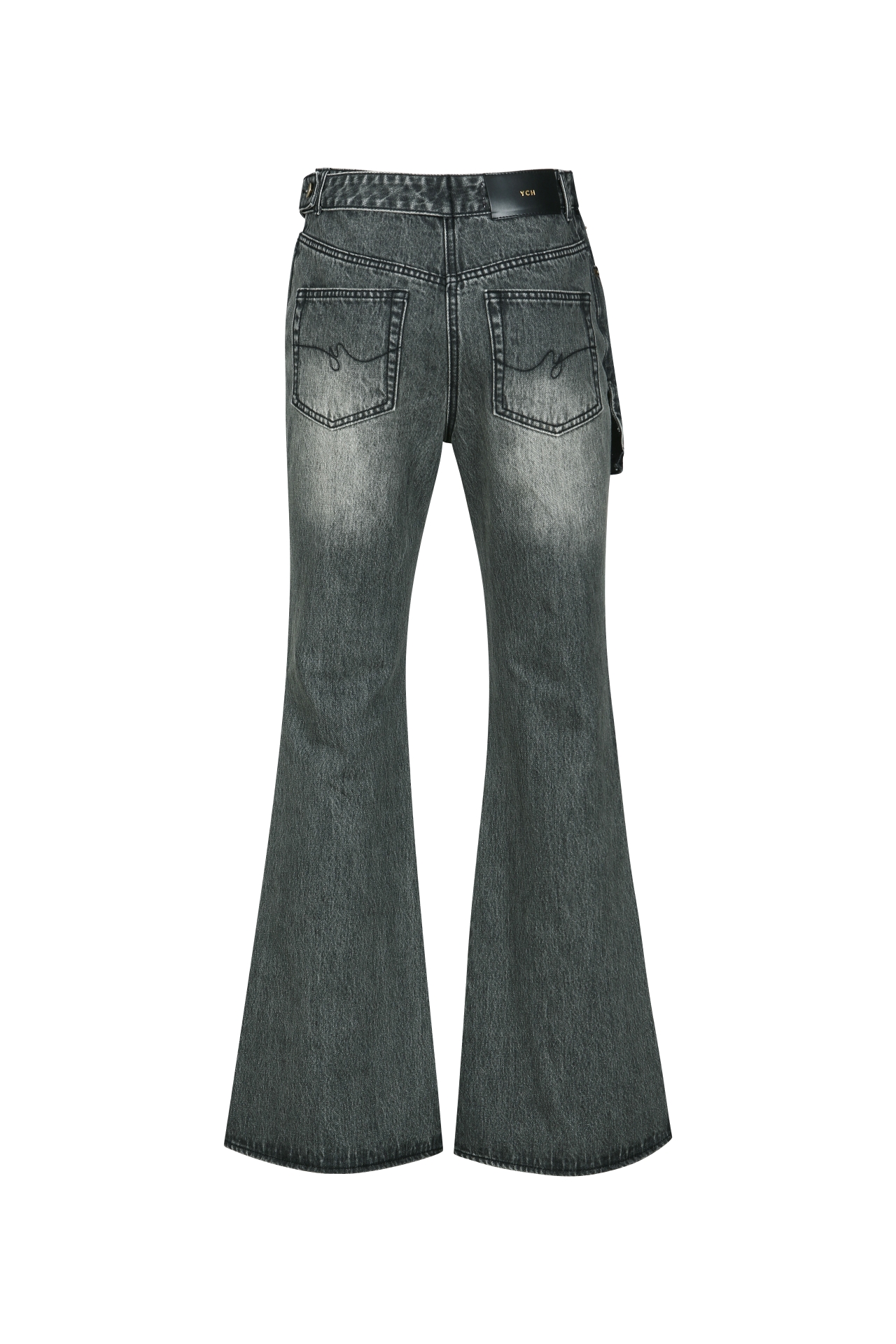 DENIM SKIRT LAYERED JEANS BLACK (S25DB8022BK)