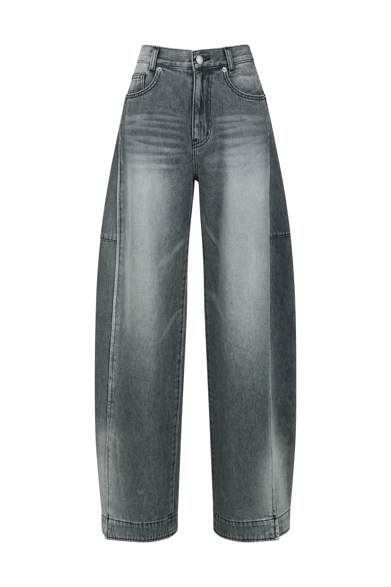 SIDE DETAIL BALLON FIT JEANS GREY (S25DB8041GY)