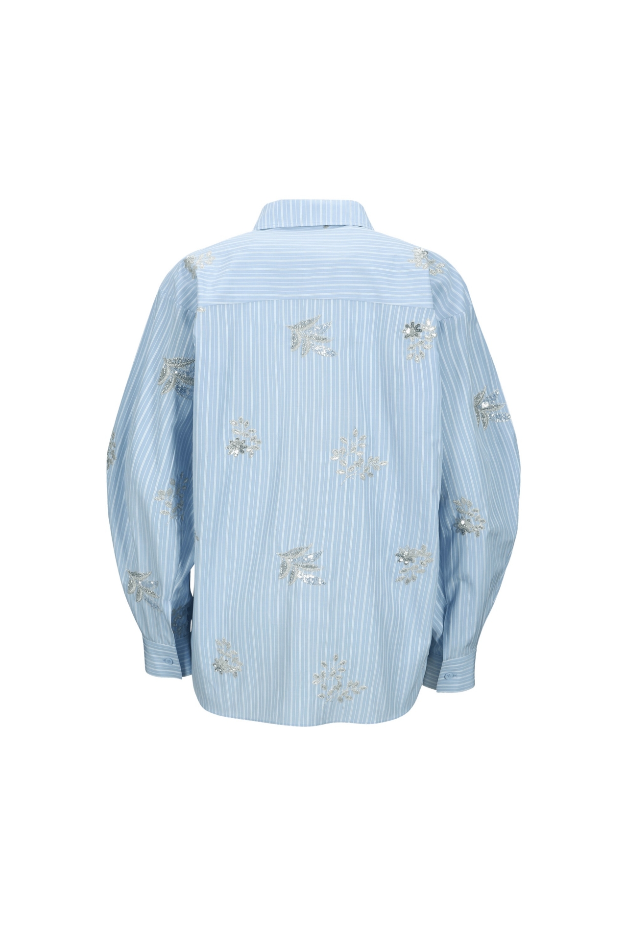 EMBROIDERED STRIPED BLOUSE (S26BL4031BL)
