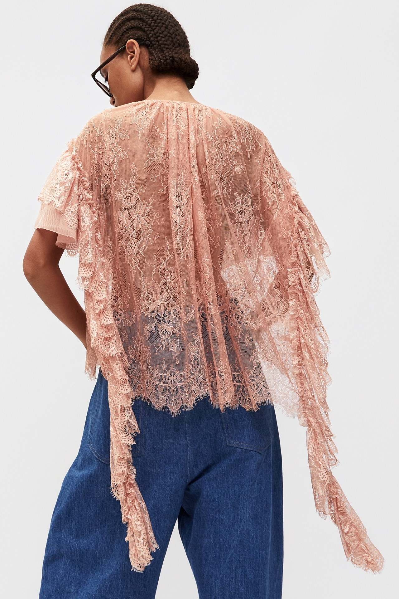 LAYERED LACE BLOUSE (S26BL4051PK)
