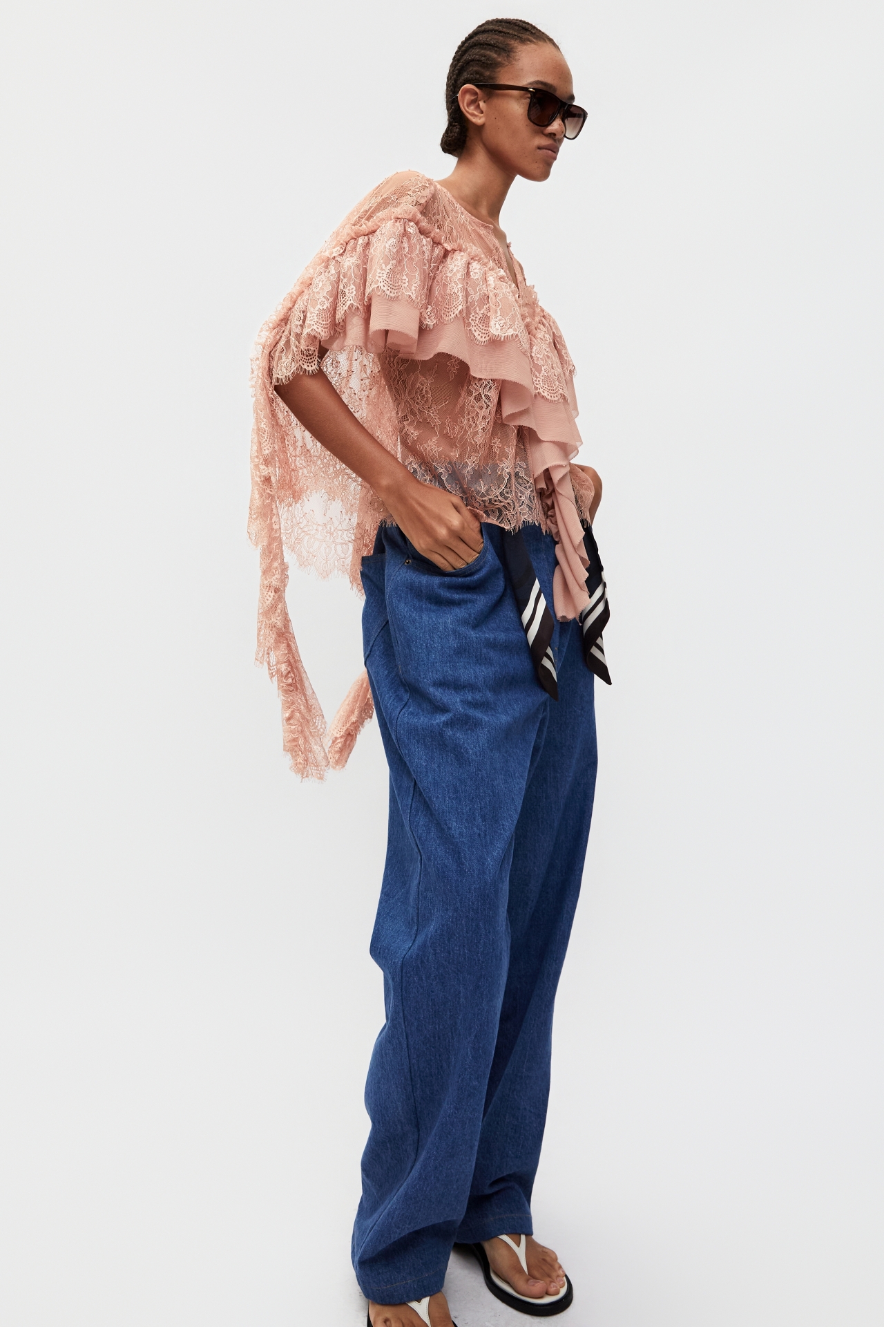 LAYERED LACE BLOUSE (S26BL4051PK)