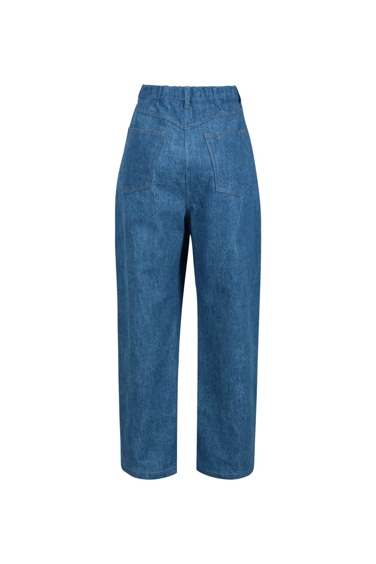 DRAWSTRING ELASTIC WAIST JEANS (S26DB8011BL)