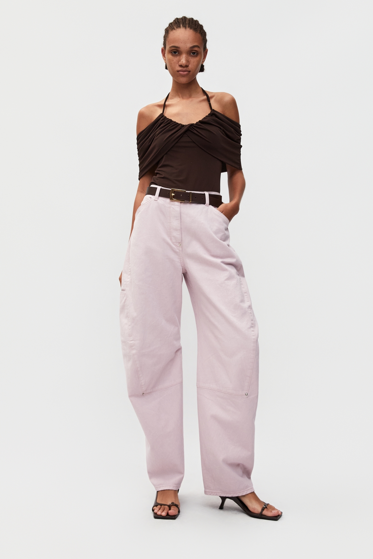 SIDE-PIN BALLOON JEANS (S26DB8061PK)