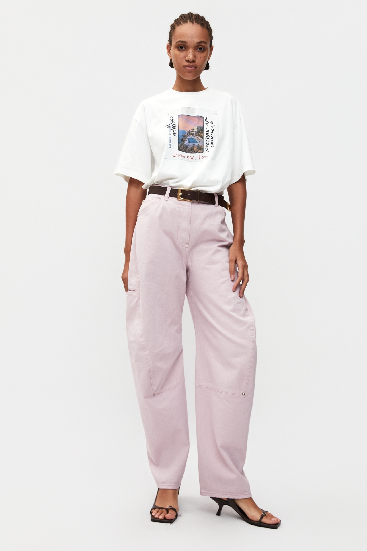 SIDE-PIN BALLOON JEANS (S26DB8061PK)