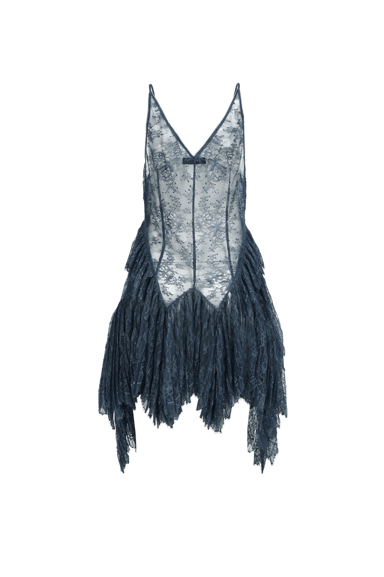 SLEEVELESS LAYERED LACE DRESS (S26DJ7011BL)