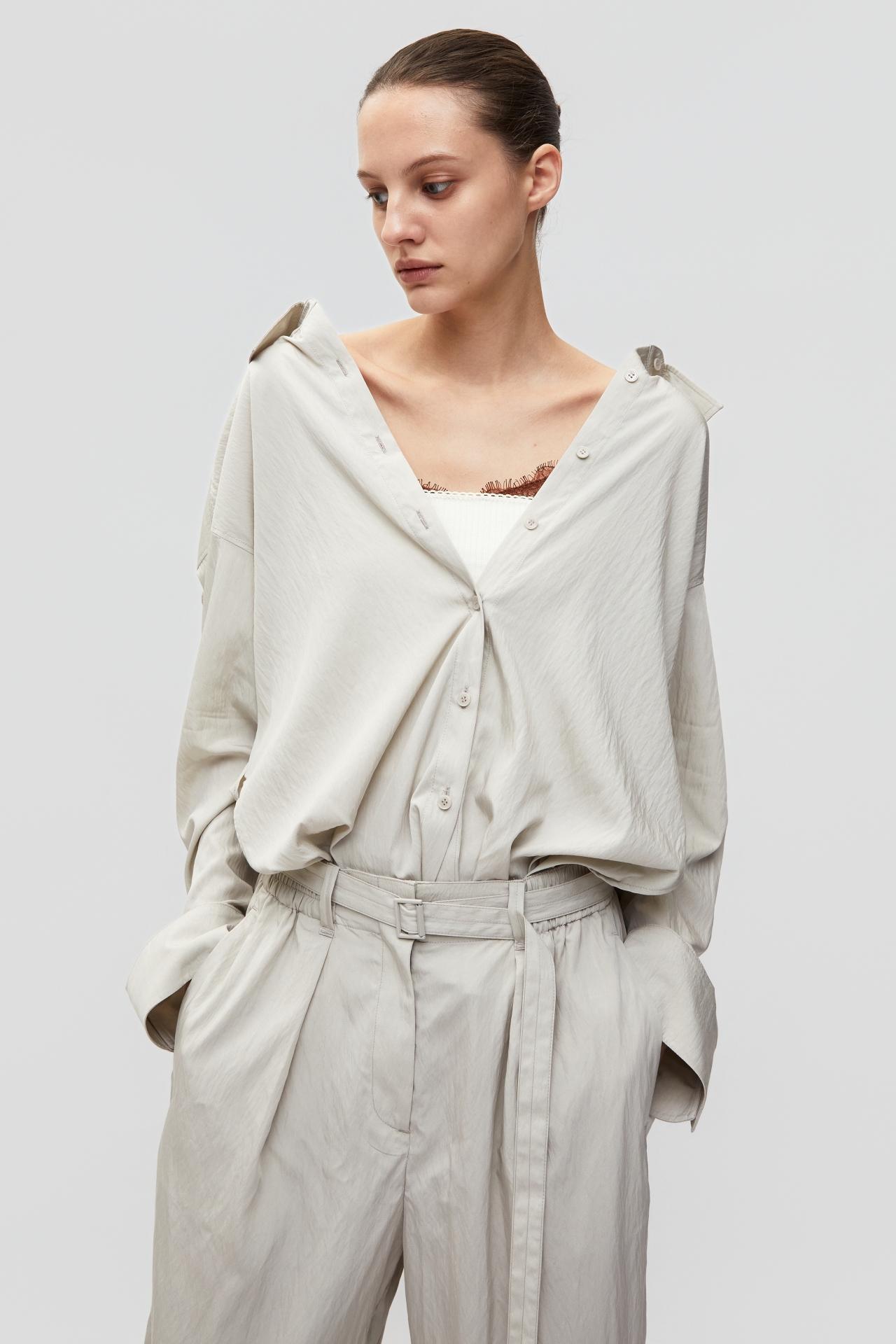 TWO-WAY SHIRT JUMPSUIT (S26DJ7041PE)