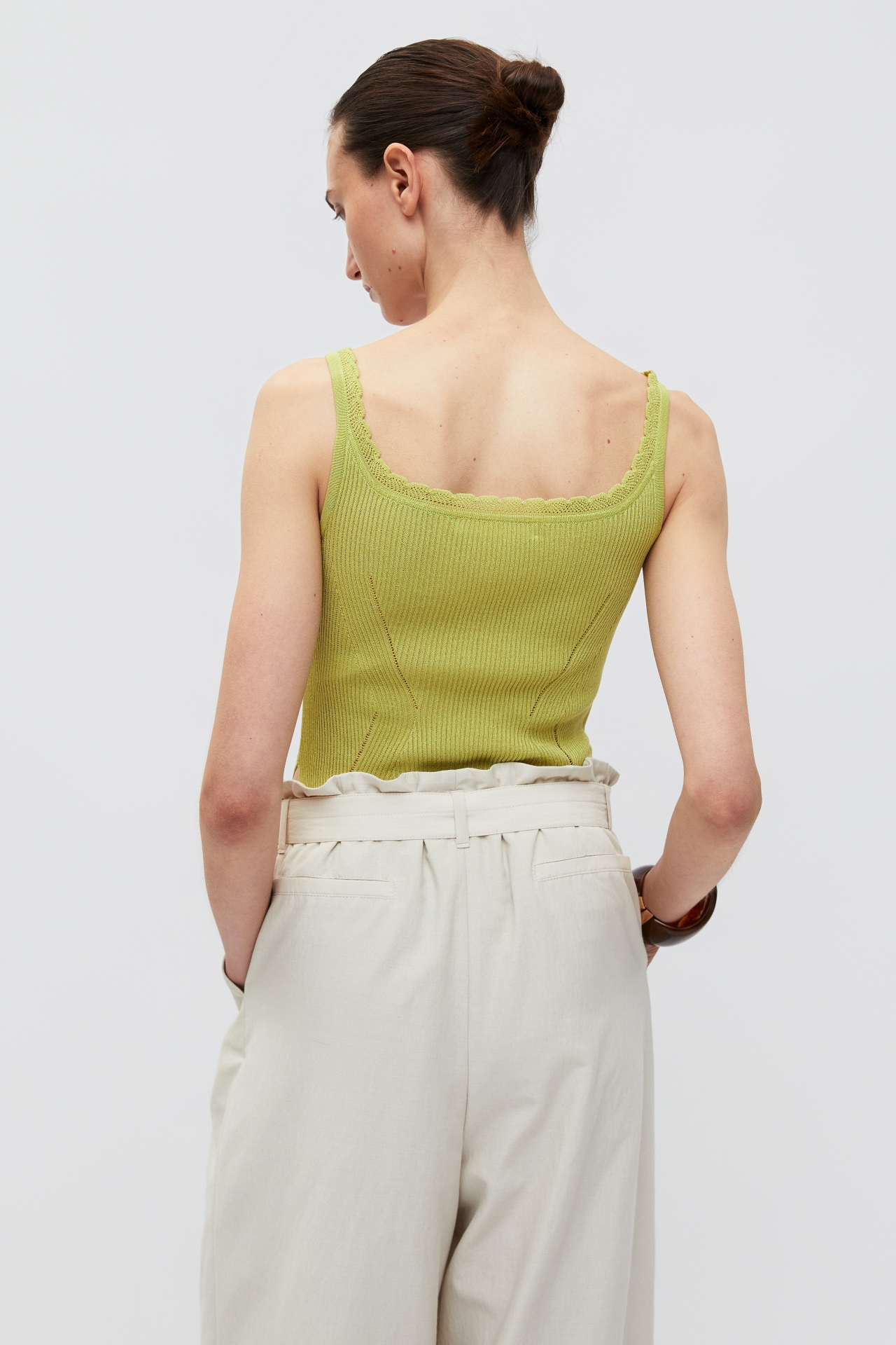 KNITTED TANK TOP (S26KT9011GN)