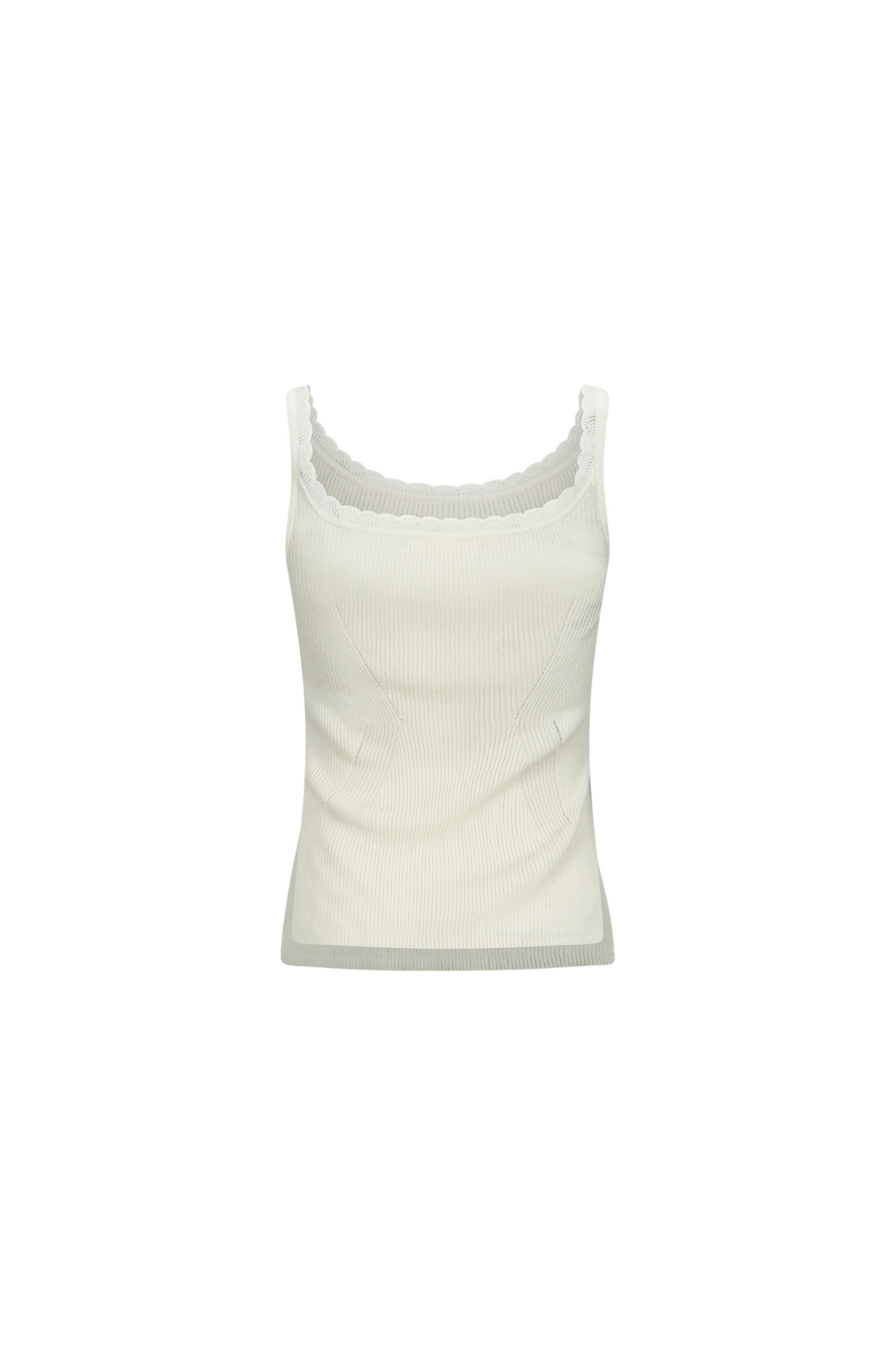 KNITTED TANK TOP (S26KT9011IV)