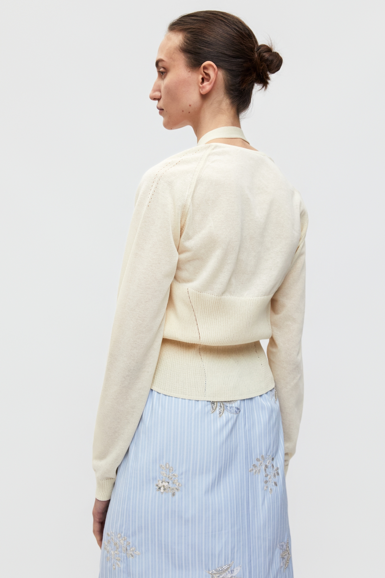 [9/30 예약배송] HALTER LAYERED KNIT TOP (S26KT9021IV)