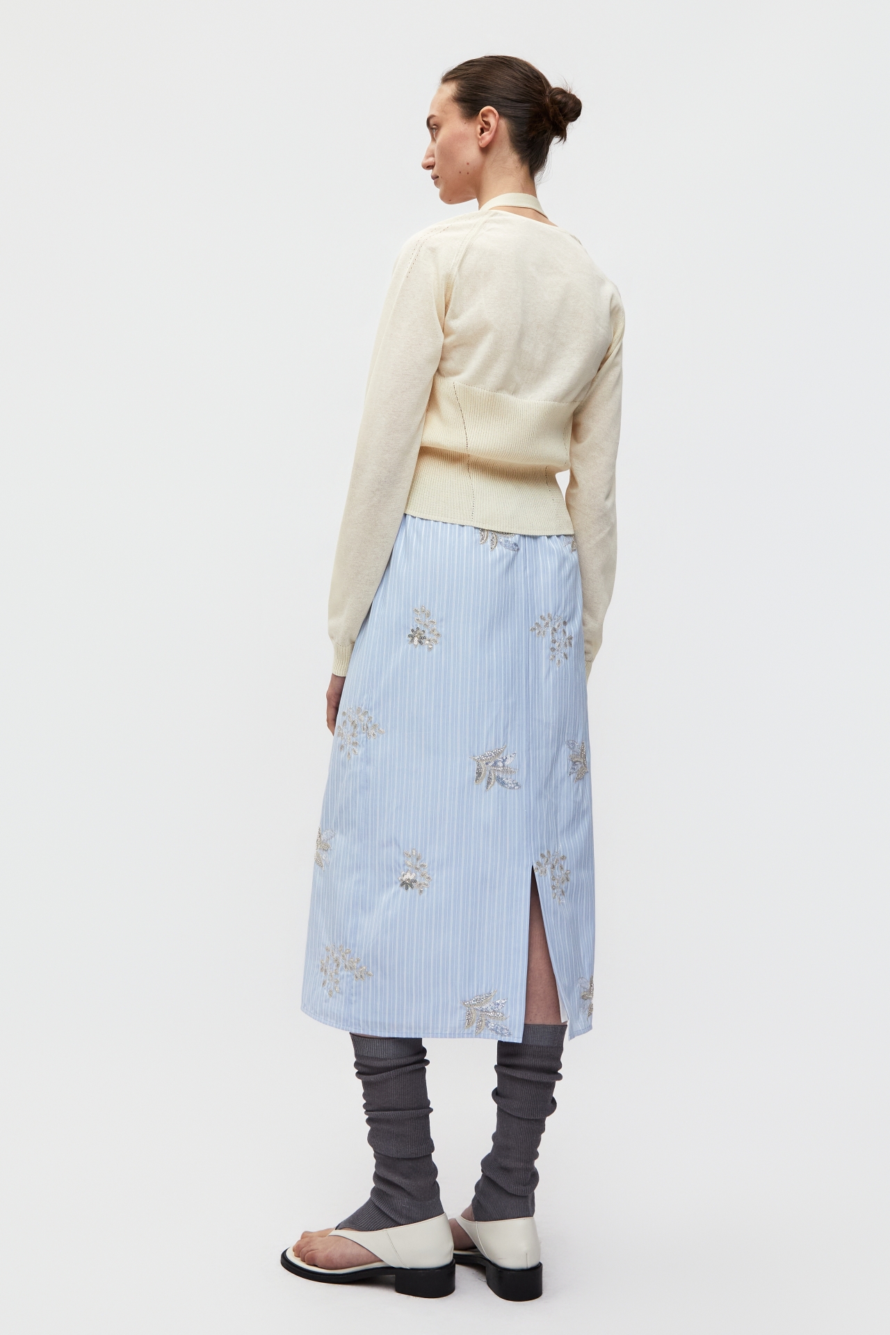 [9/30 예약배송] HALTER LAYERED KNIT TOP (S26KT9021IV)