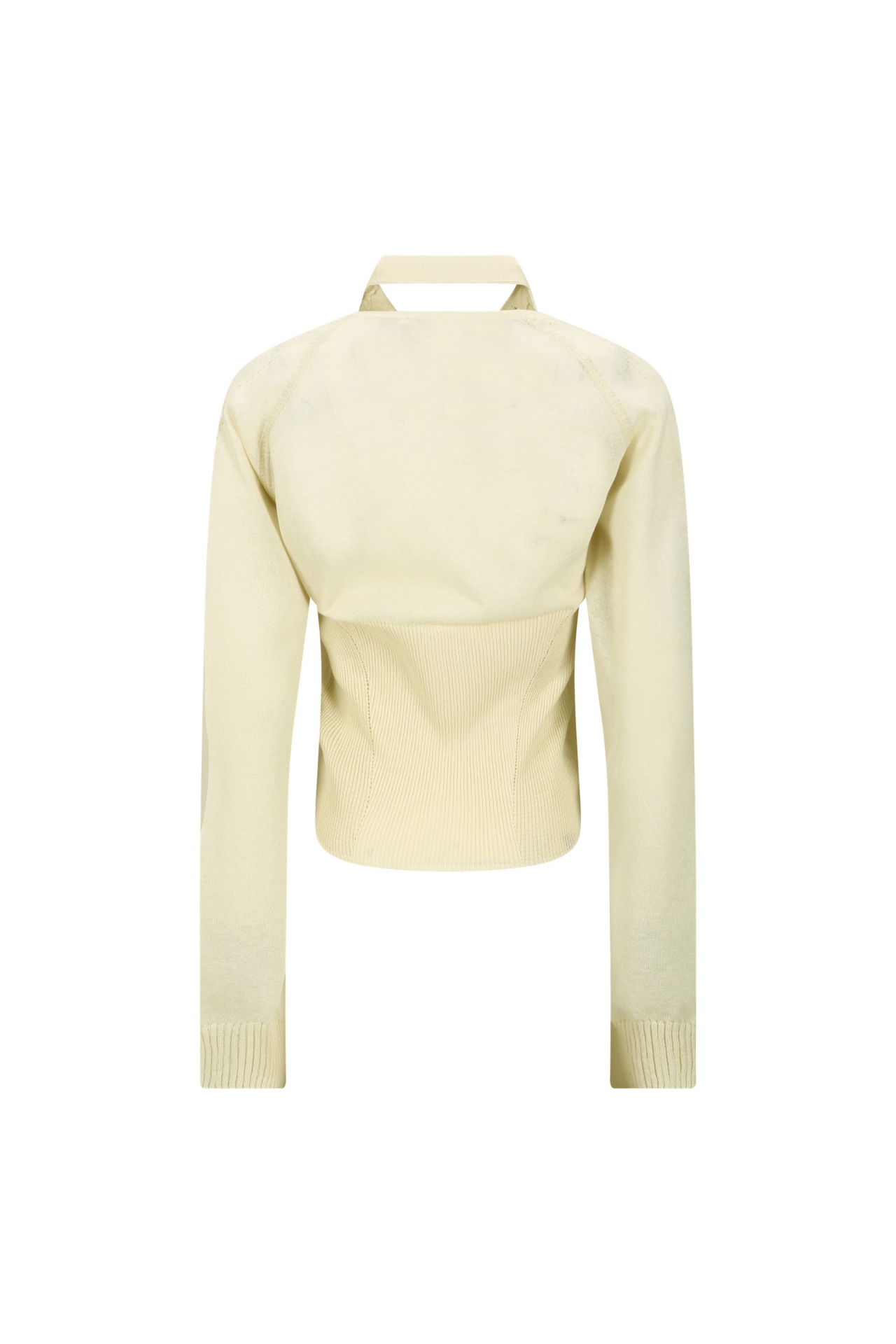 [9/30 예약배송] HALTER LAYERED KNIT TOP (S26KT9021IV)