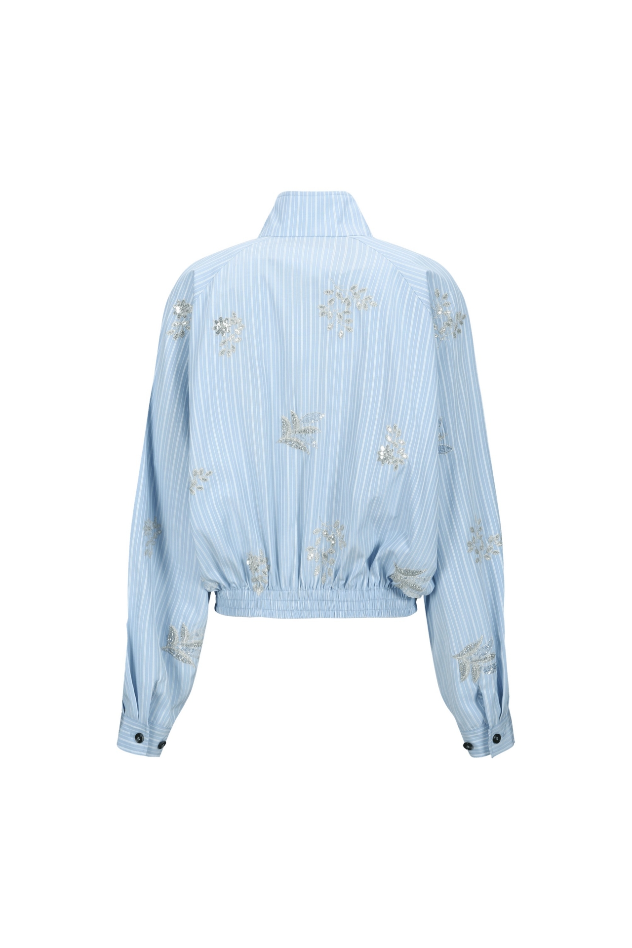 EMBROIDERED ZIP-UP BLOUSON JACKET (S26OT0021BL)