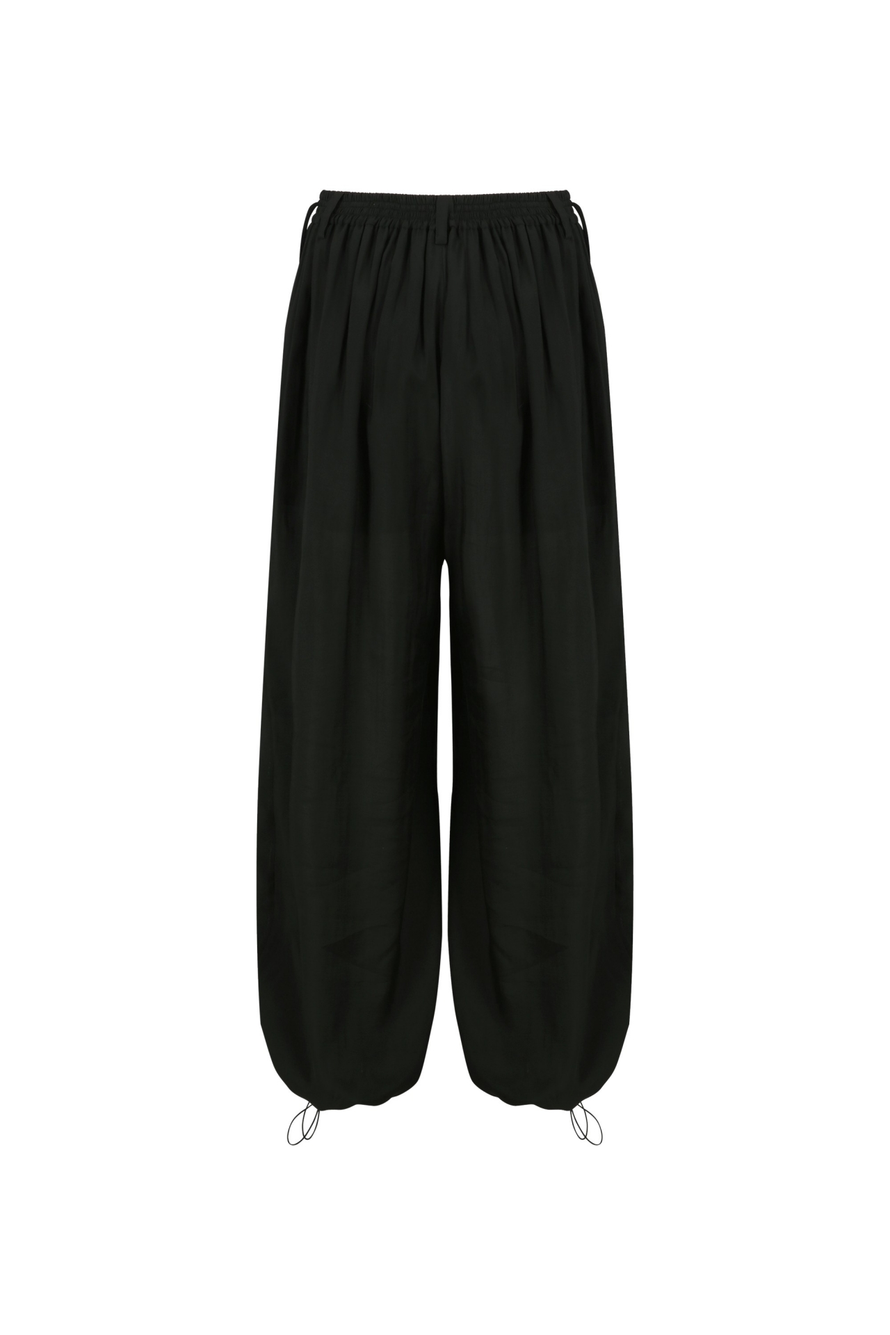 ELASTIC WAIST LOOSE PANTS (S26PT5021BK)