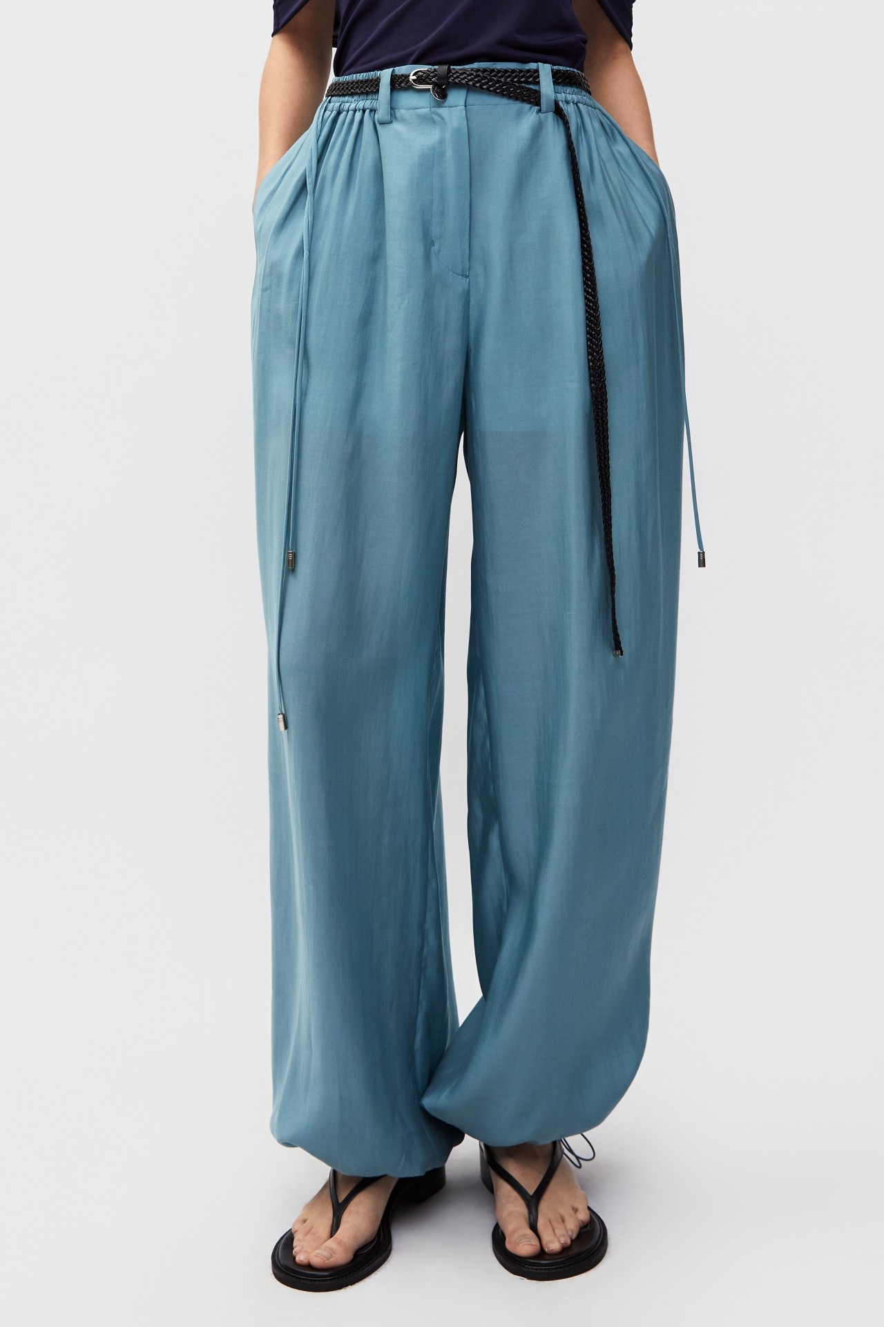 ELASTIC WAIST LOOSE PANTS (S26PT5021BL)