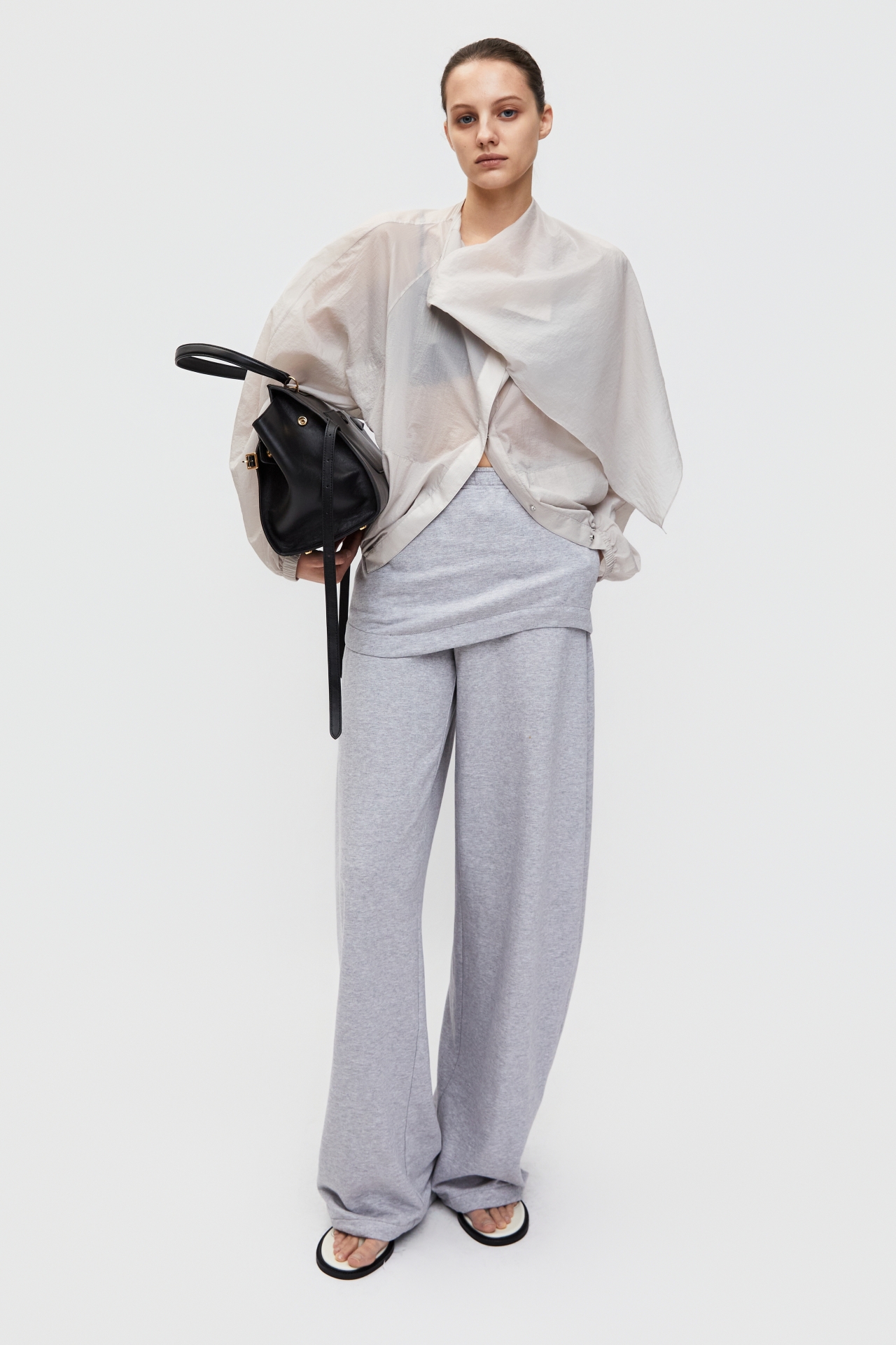 ASYMMETRICAL SKIRT PANTS (S26PT5031GY)