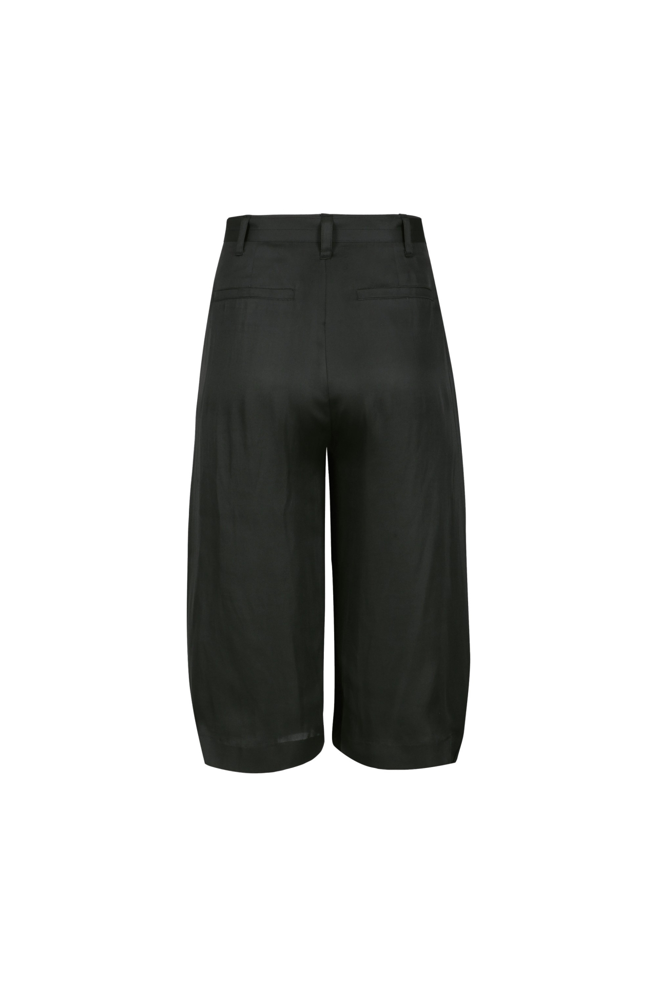 BELTED LOOSE BERMUDA PANTS (S26PT5041BK)