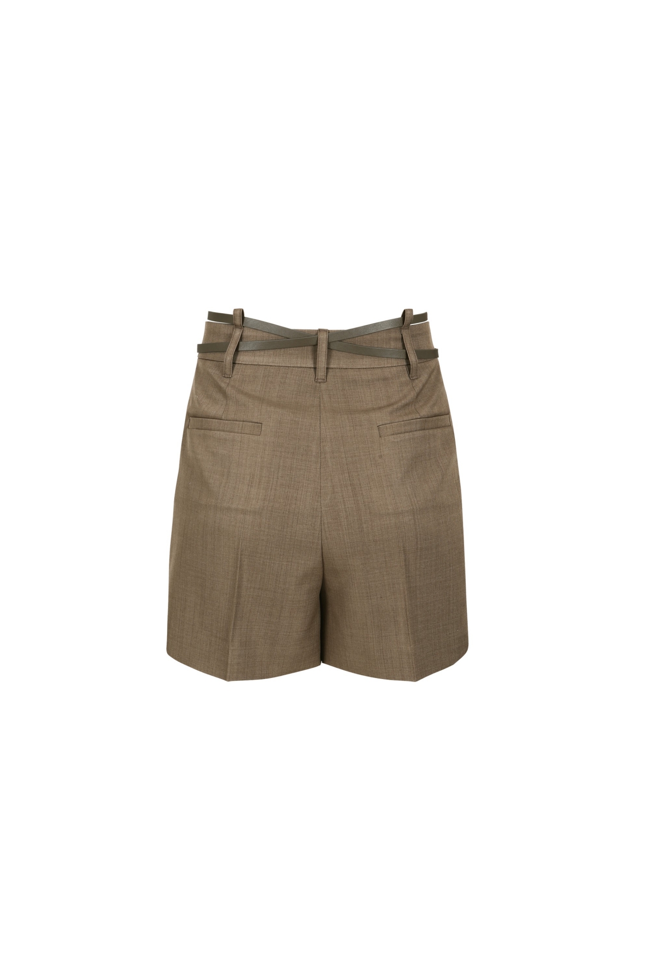 BELTED TUCK SHORTS (S26PT5101BR)